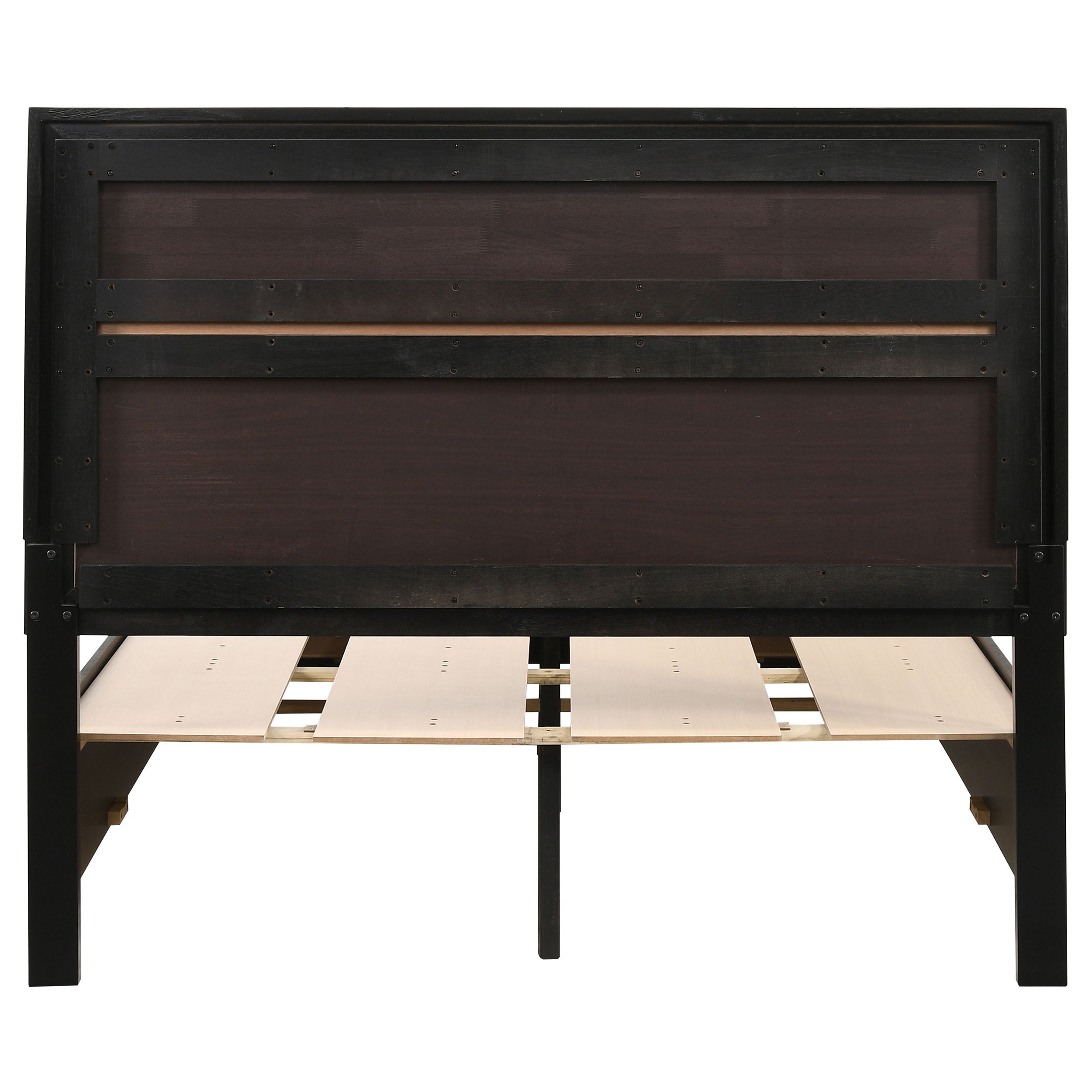 Miranda 51-inch Wood Full Storage Panel Bed Black — view 8