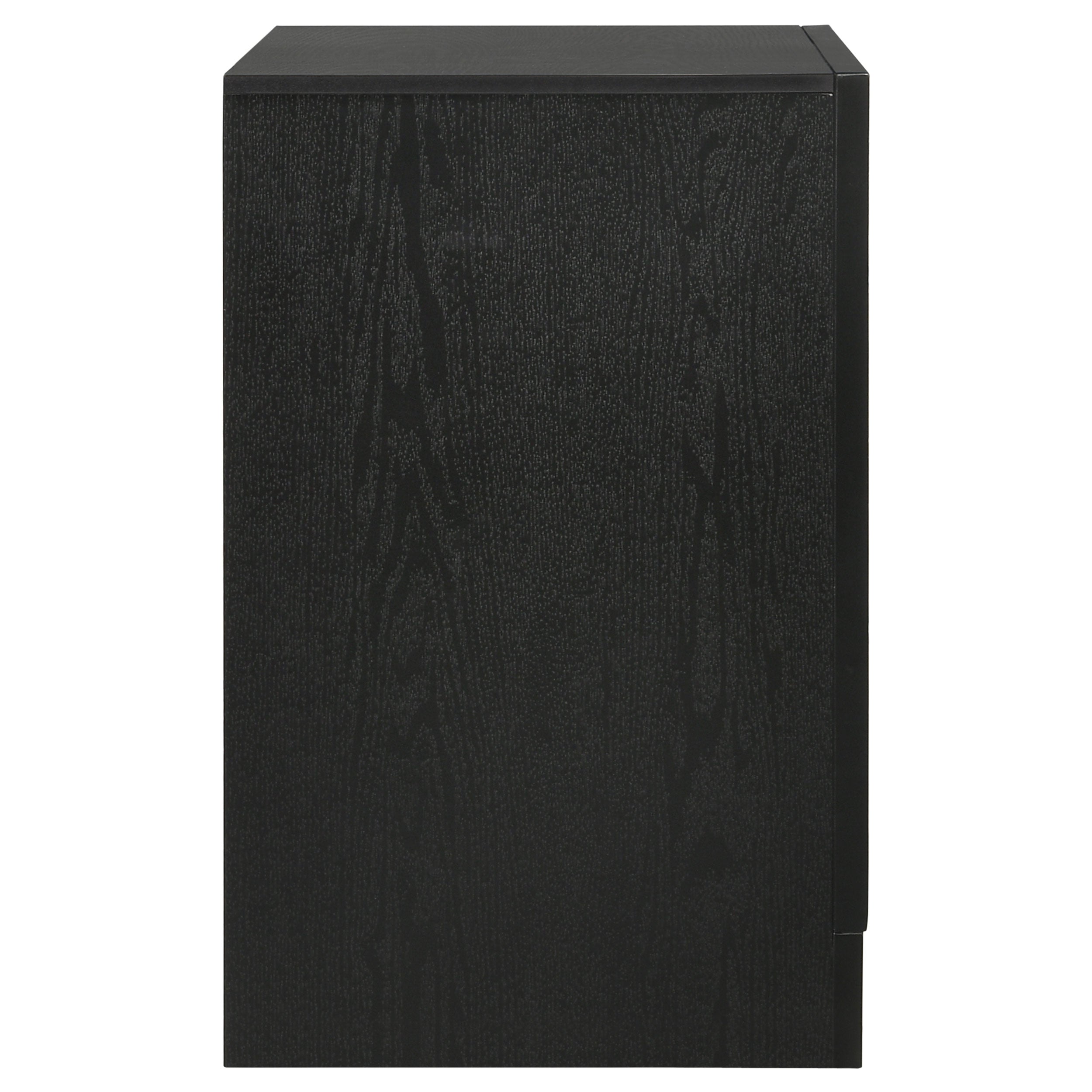 Miranda 3-drawer Nightstand Bedside Table Black — view 9