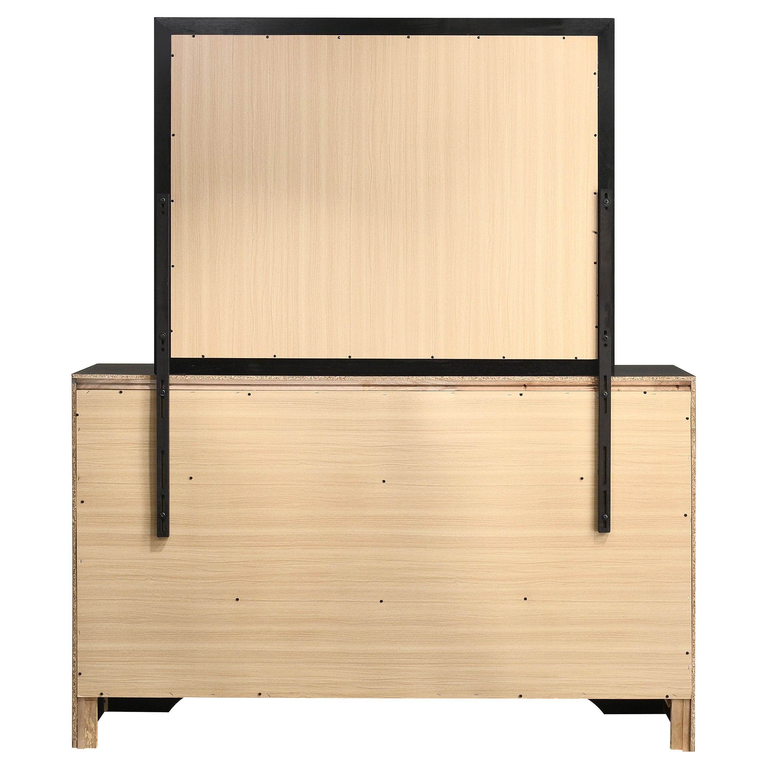 Miranda 7-drawer Dresser with Mirror Black — view 7