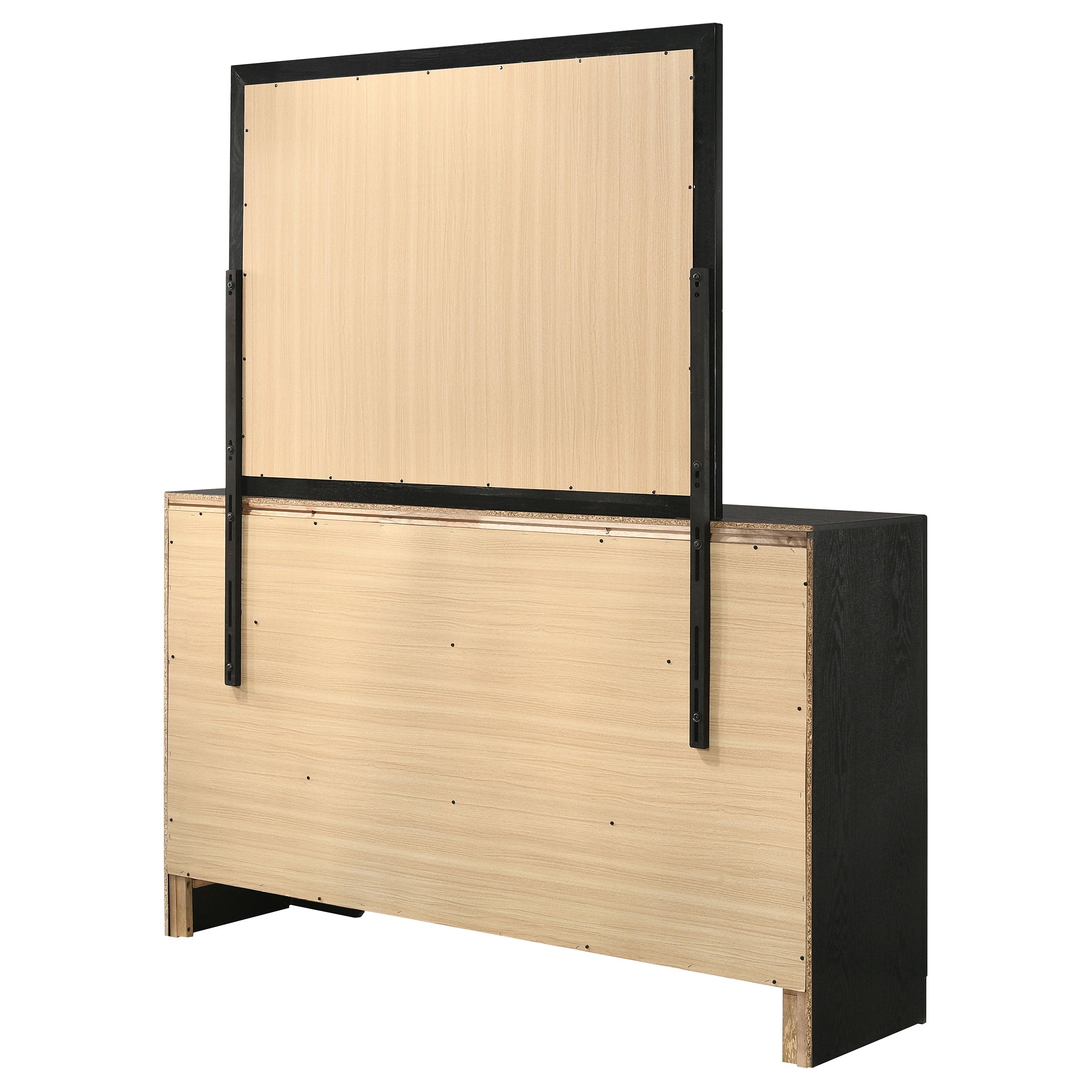 Miranda 7-drawer Dresser with Mirror Black — view 8