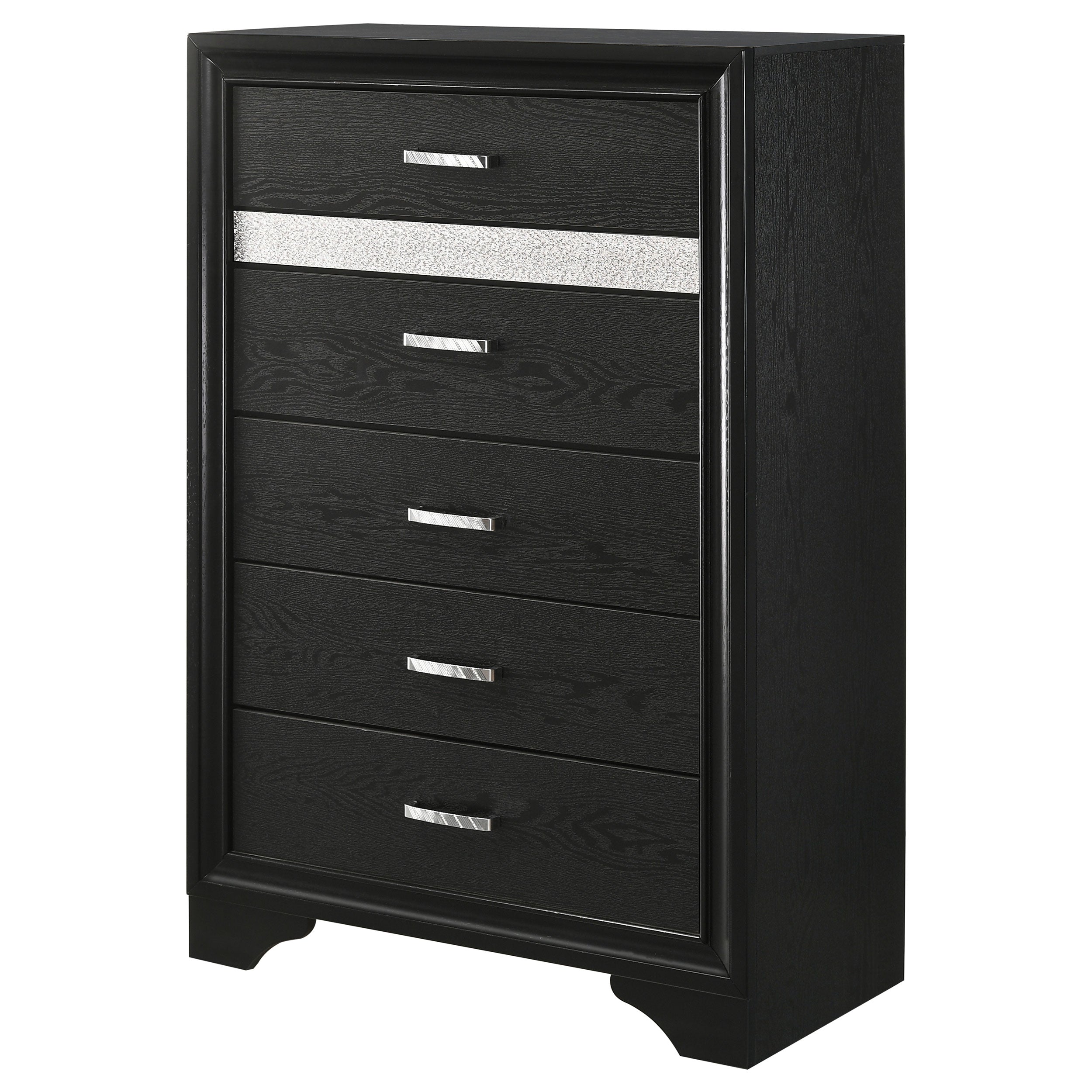 Miranda 6-drawer Bedroom Chest Black — view 4