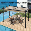 Replacement Canopy Top Cover Fabric For Outdoor Patio Retractable Pergola Sun-Shelter Canopy