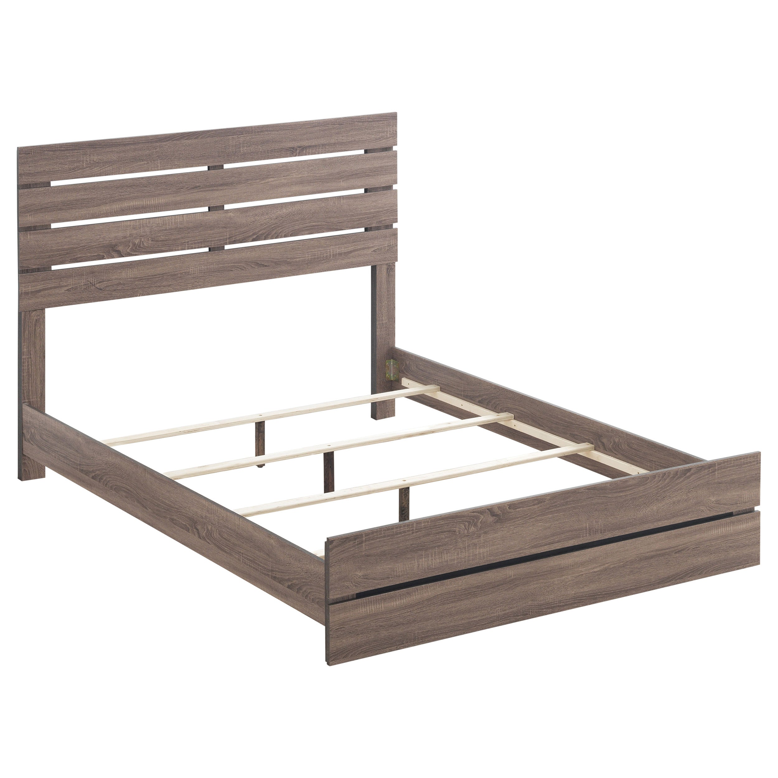 Brantford Wood Eastern King Panel Bed Barrel Oak — view 1