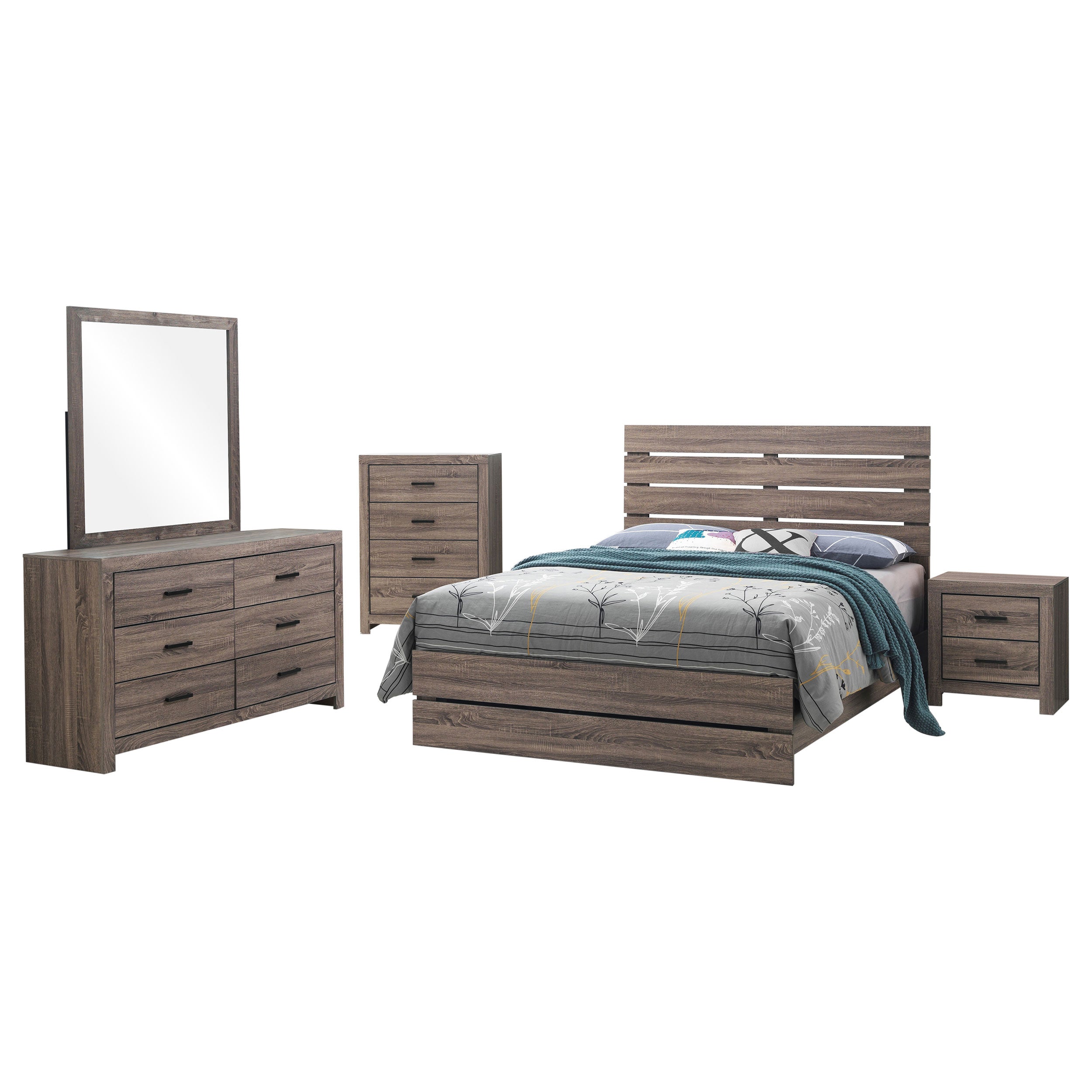 Brantford 5-piece Queen Bedroom Set Barrel Oak — view 2