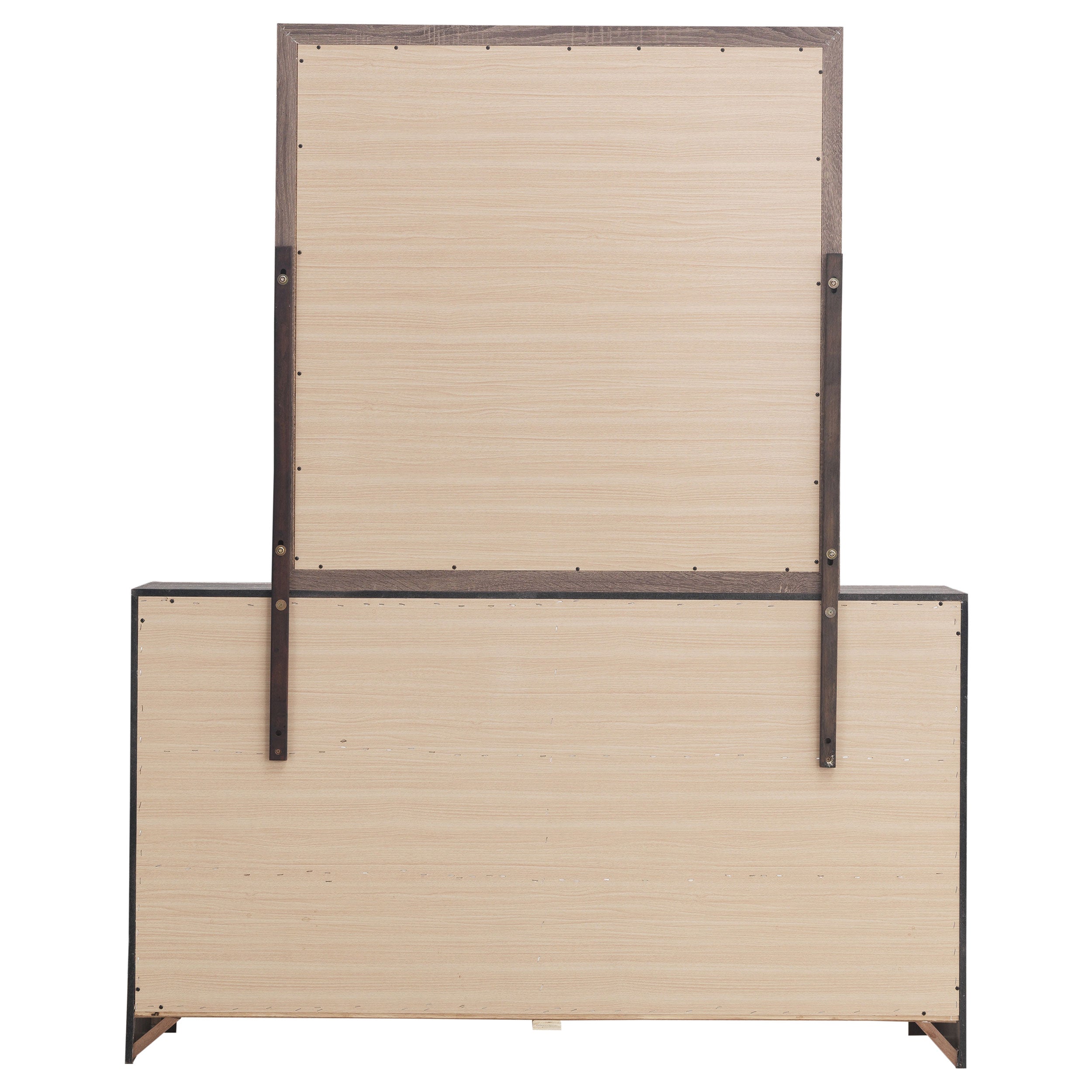 Brantford 6-drawer Dresser with Mirror Barrel Oak — view 7