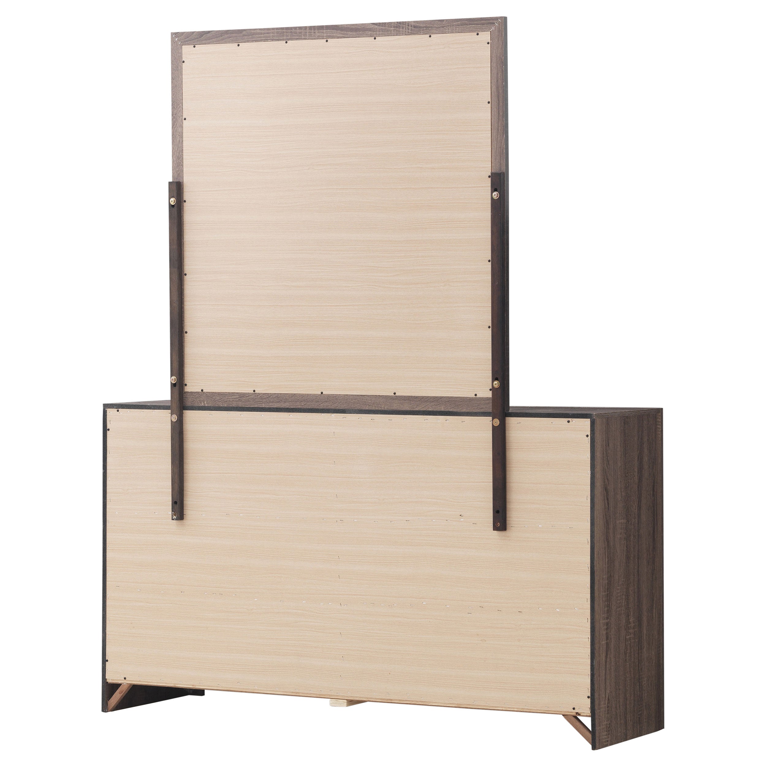 Brantford 6-drawer Dresser with Mirror Barrel Oak — view 8