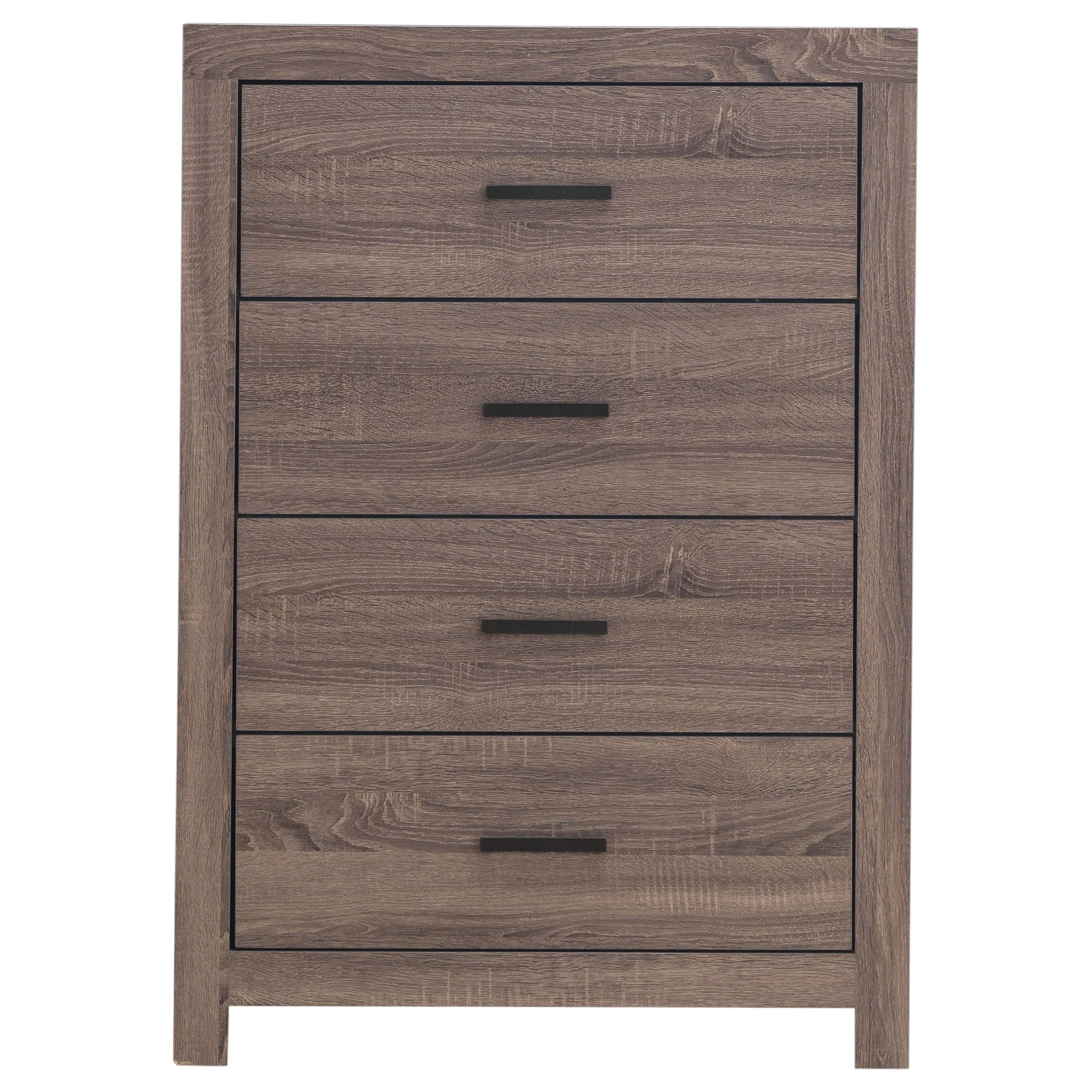 Brantford 4-drawer Bedroom Chest Barrel Oak — view 3