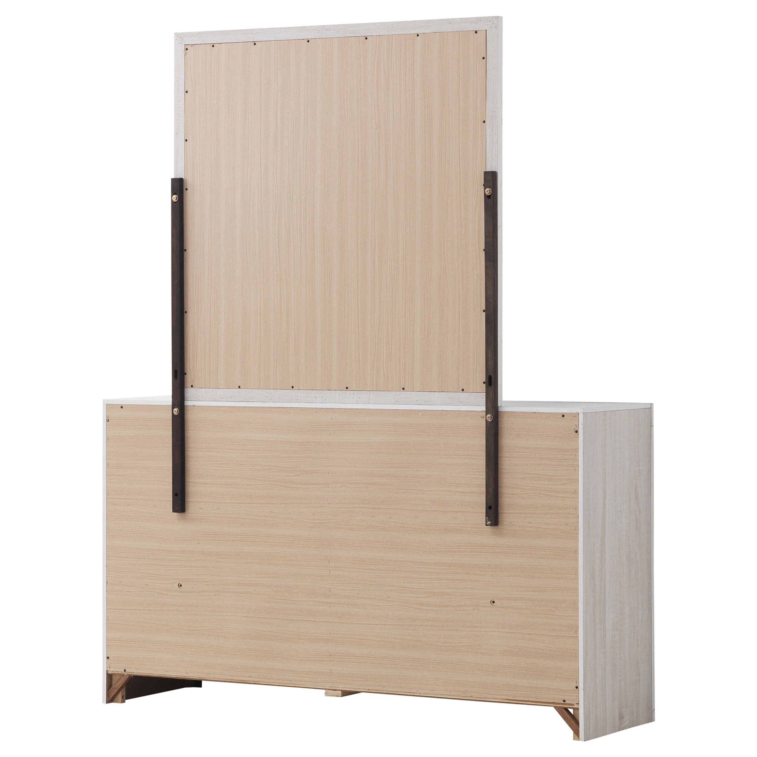 Brantford 6-drawer Dresser with Mirror Coastal White — view 8