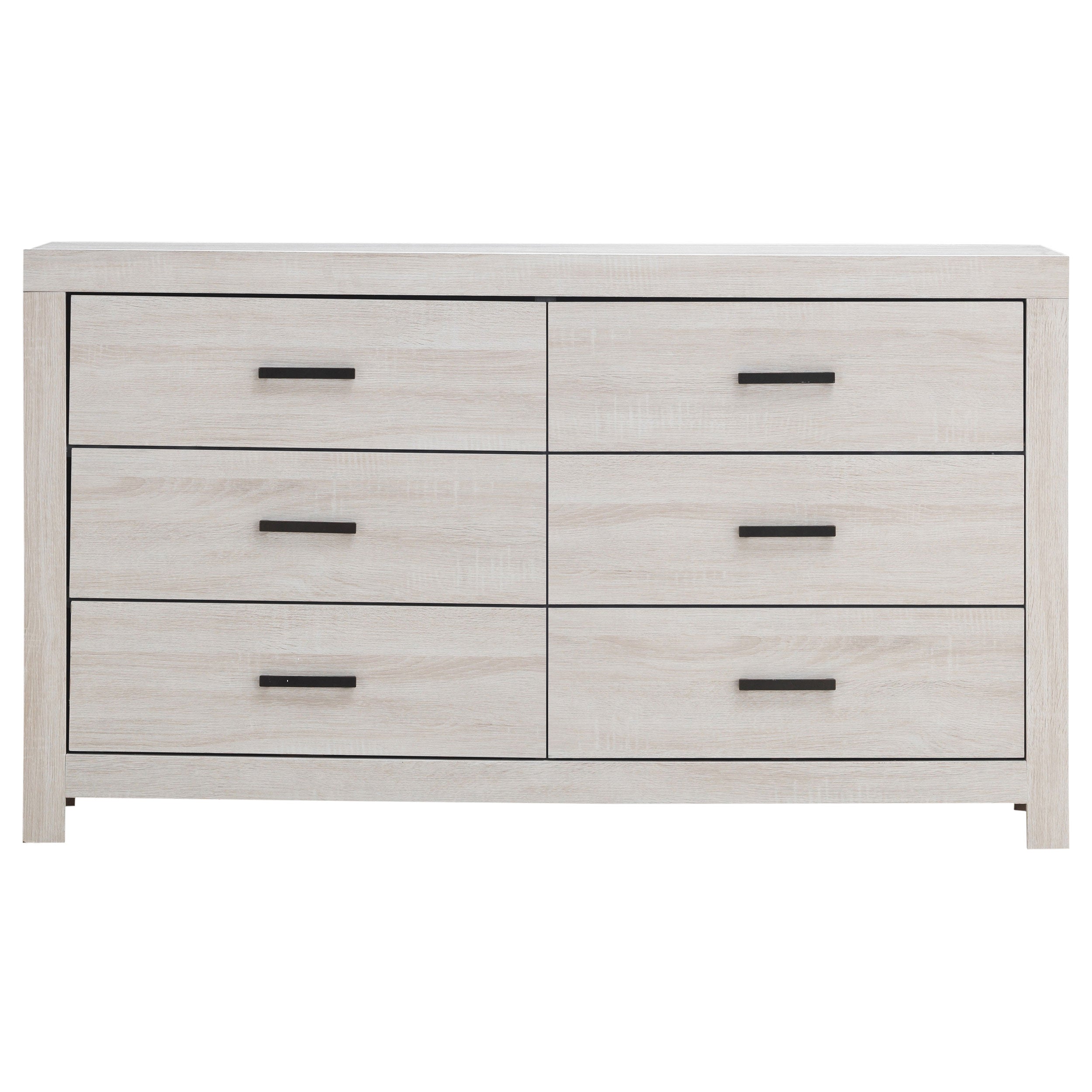Brantford 6-drawer Dresser Coastal White — view 3