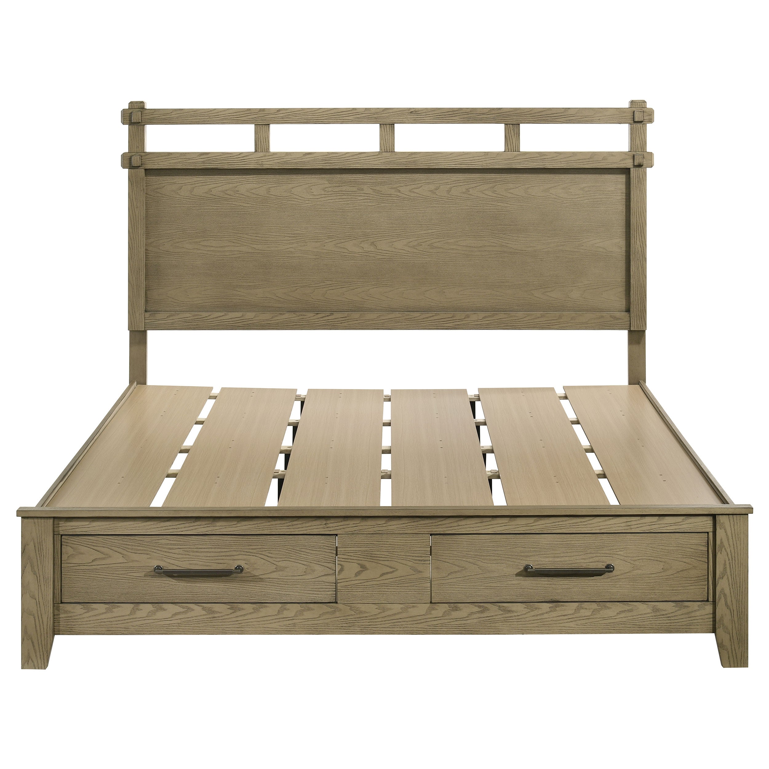 Hazlewood 59-inch Eastern King Storage Bed Vineyard Oak — view 4