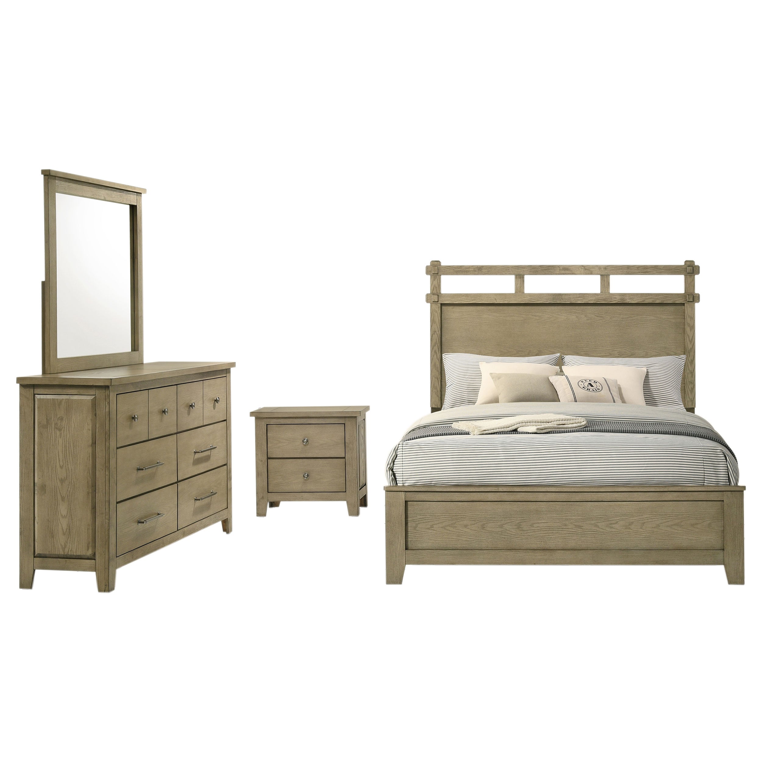 Hazlewood 4-piece Queen Bedroom Set Vineyard Oak — view 2