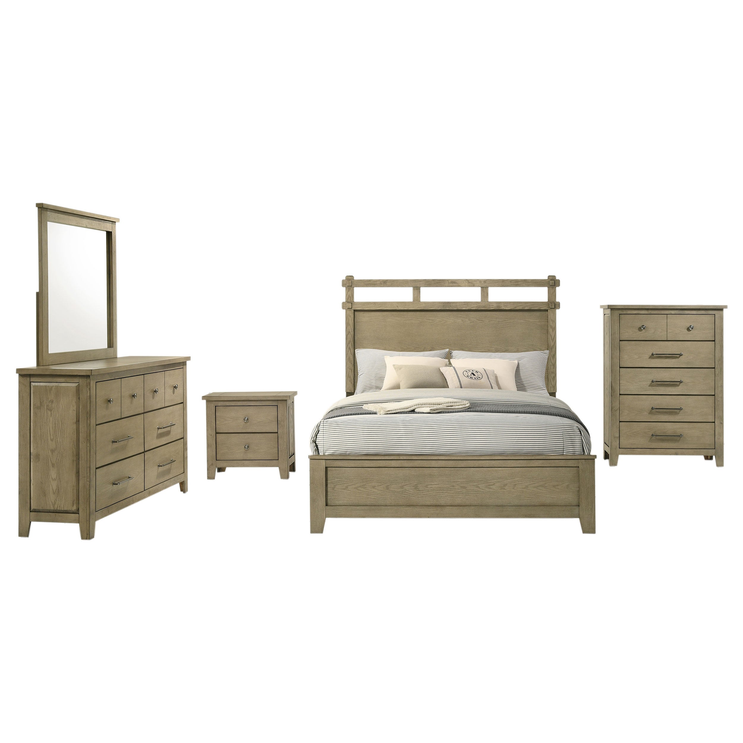 Hazlewood 5-piece Queen Bedroom Set Vineyard Oak — view 2