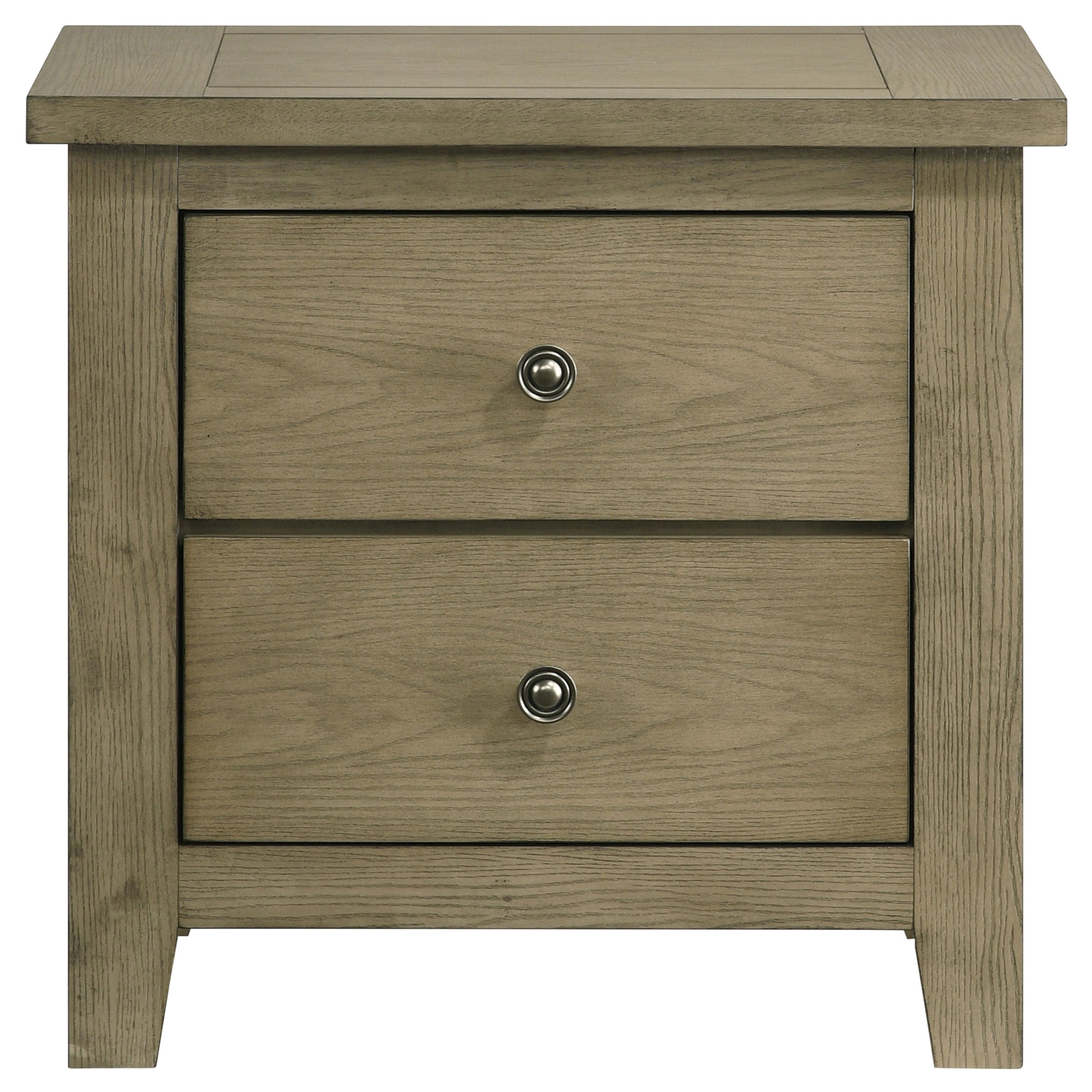 Hazlewood 2-drawer Nightstand Bedside Table Vineyard Oak — view 3