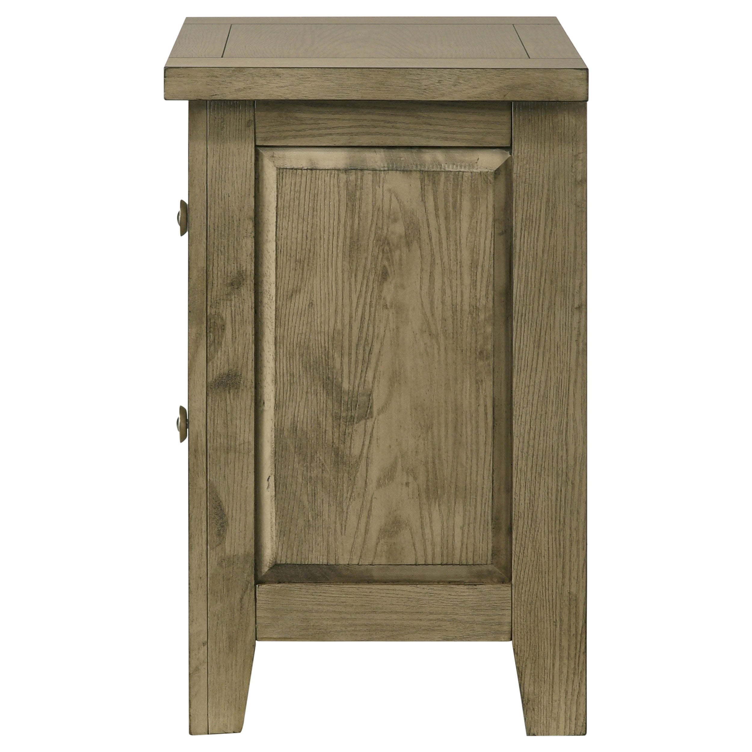 Hazlewood 2-drawer Nightstand Bedside Table Vineyard Oak — view 5