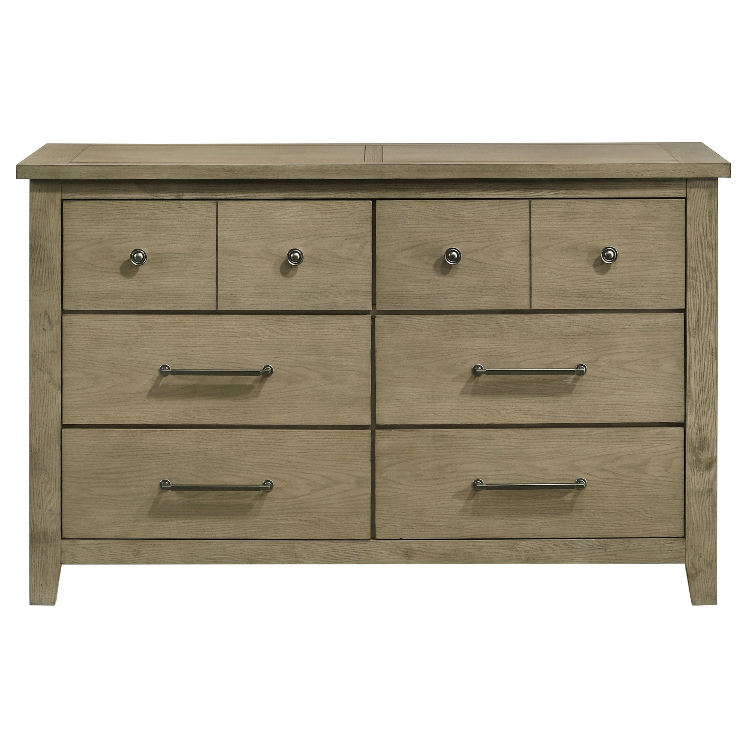 Hazlewood 6-drawer Bedroom Dresser Cabinet Vineyard Oak — view 3