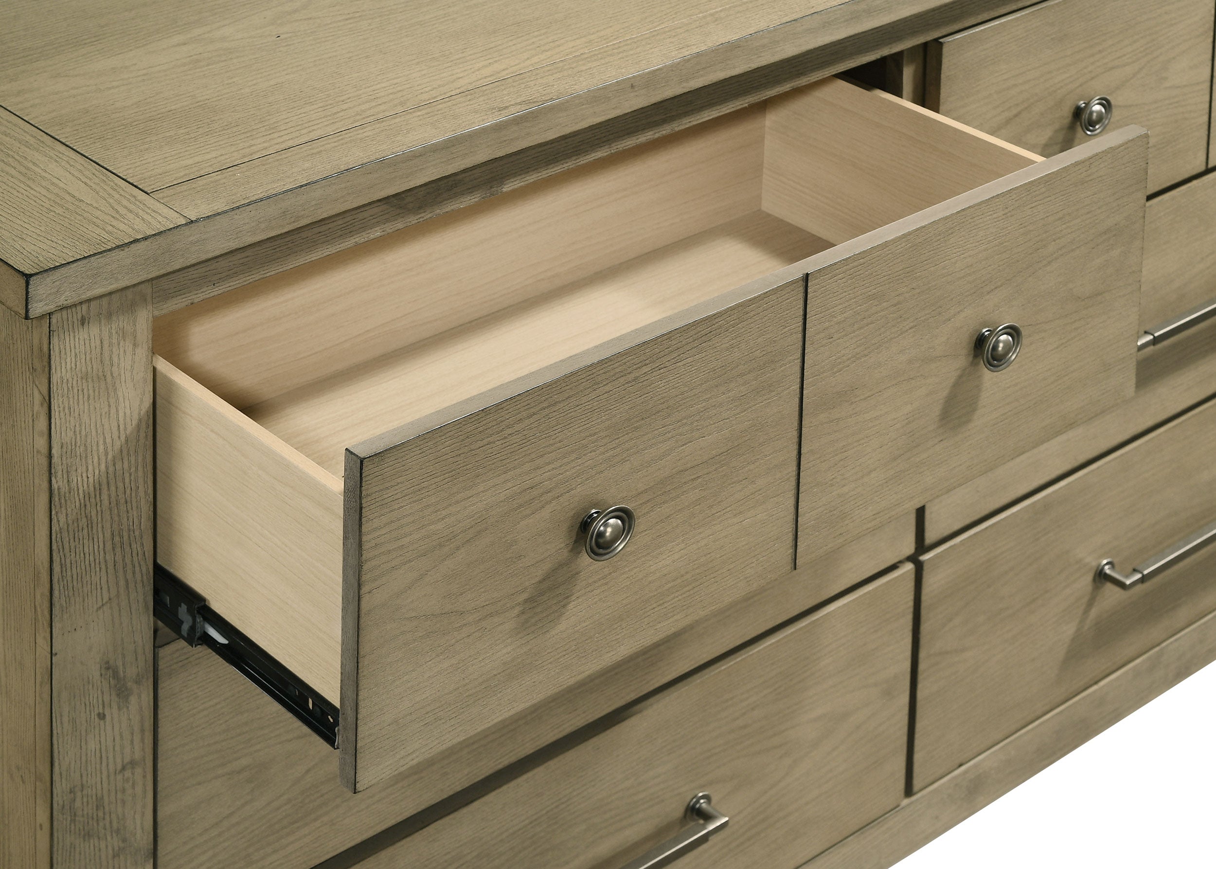 Hazlewood 6-drawer Bedroom Dresser Cabinet Vineyard Oak — view 10