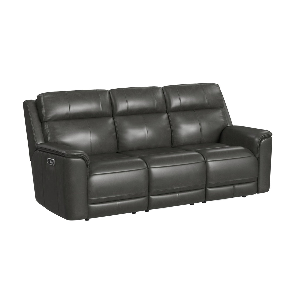 Mustang P3 Sofa With DDT, Wireless Chargerin in Dark Brown by Elements International, view 2