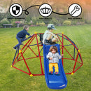 Innovative Dome Climber With Slide And Climbing Stones - Blue / Red