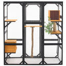 Outdoor Cat House, Diy Cat Enclosure Catio With Double Enter Doors