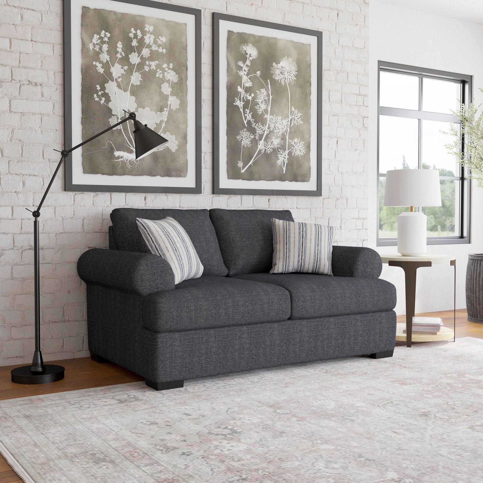 Florence - Fabric Stationary Extra Large Loveseat