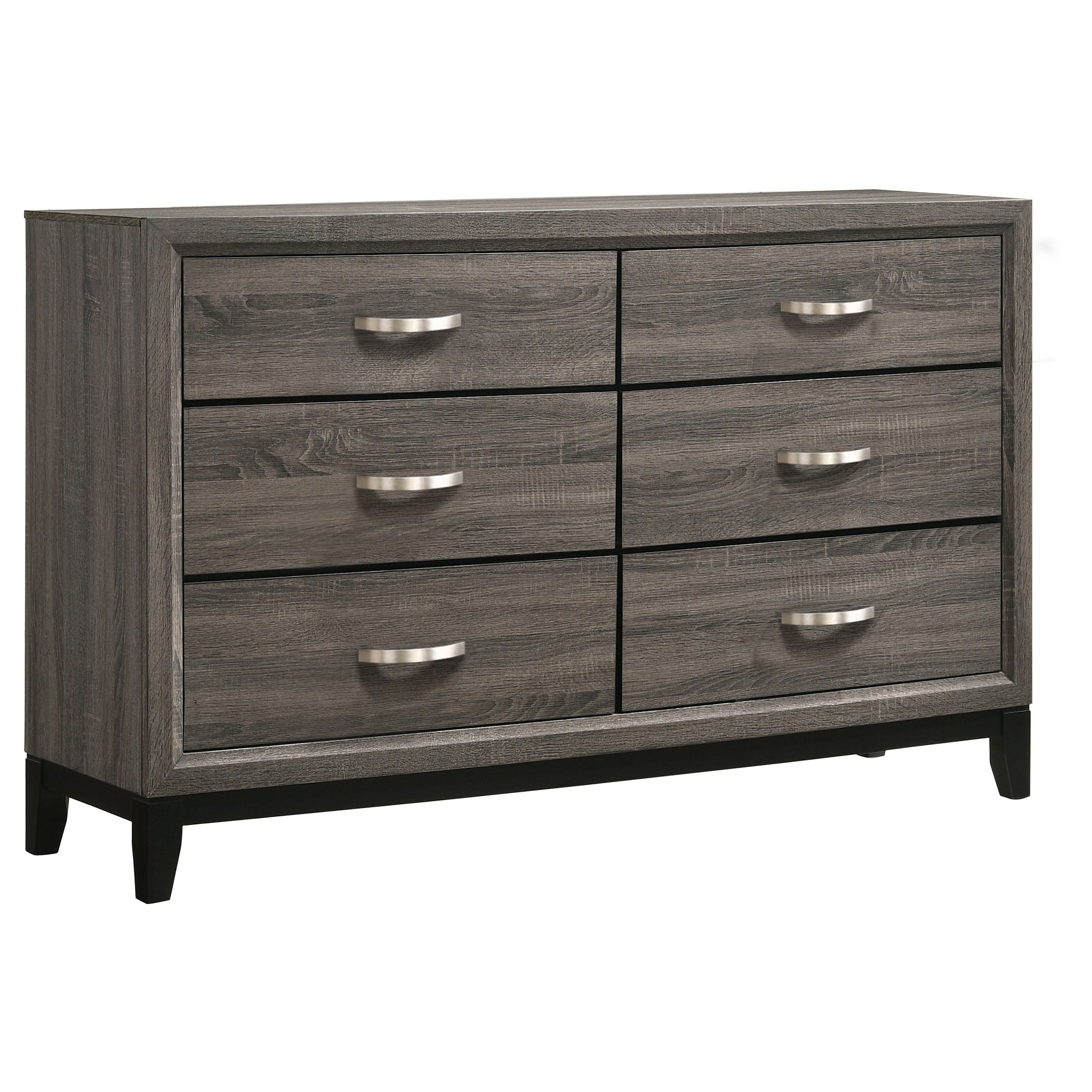 Watson Five-piece Full Bedroom Set Grey Oak — view 7