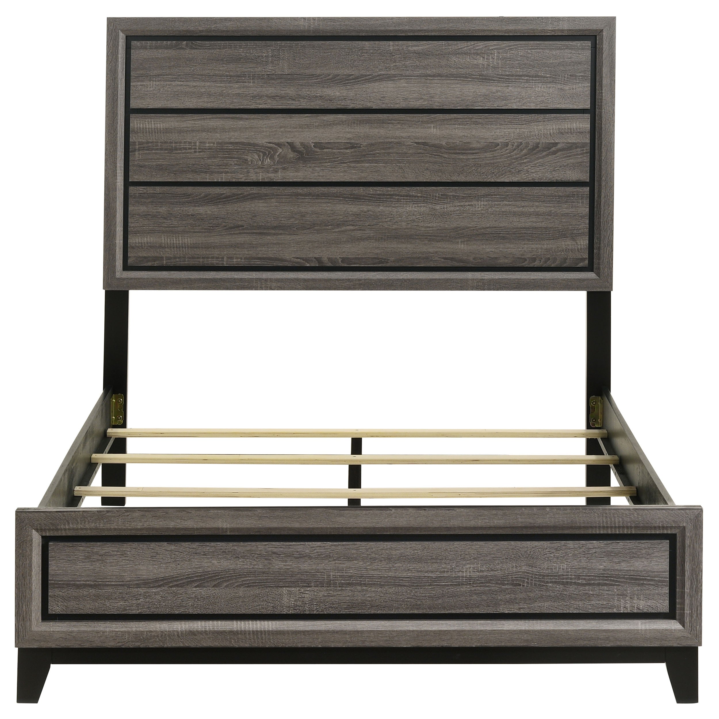 Watson Wood Full Panel Bed Grey Oak — view 4