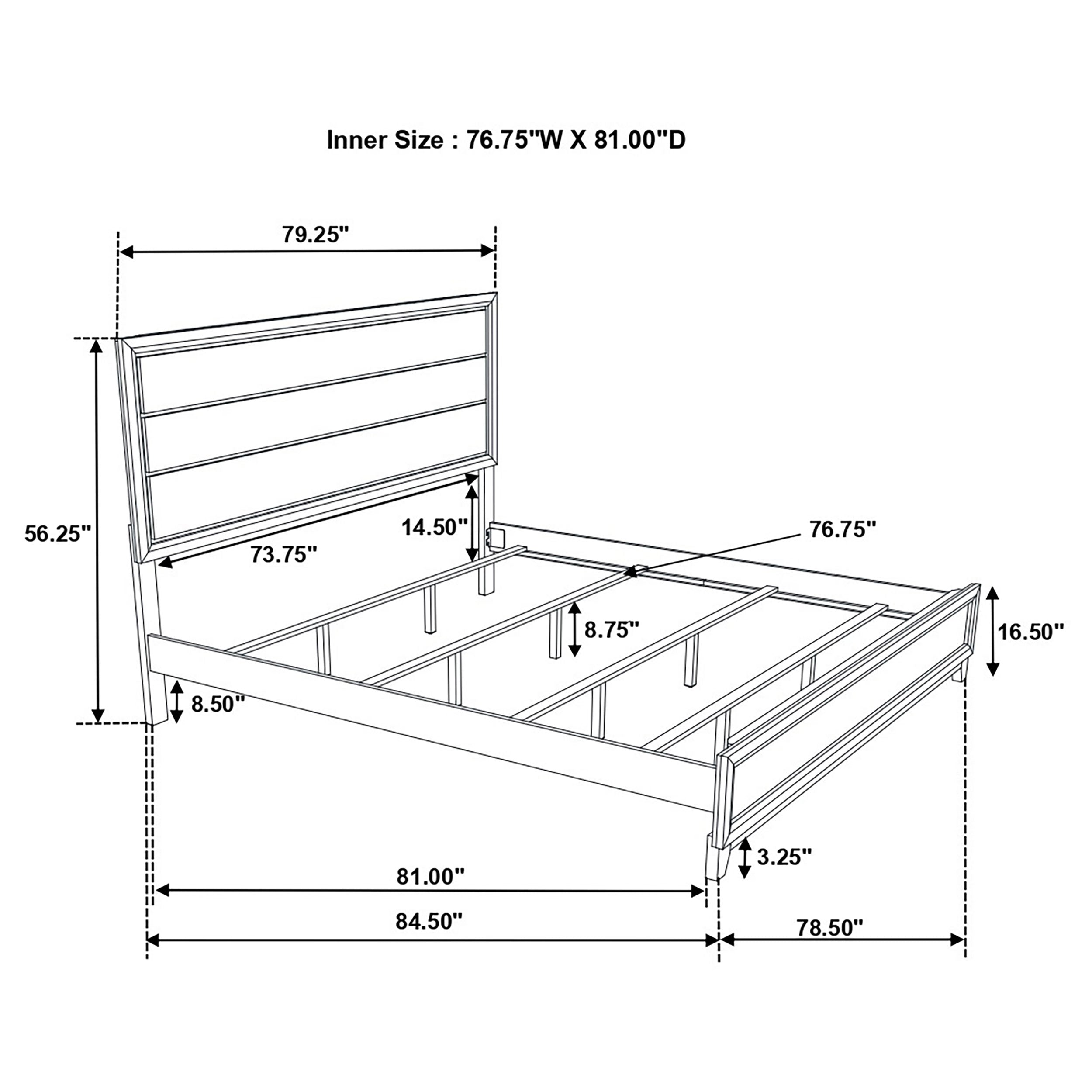 Watson Five-piece Eastern King Bedroom Set Grey Oak — view 15