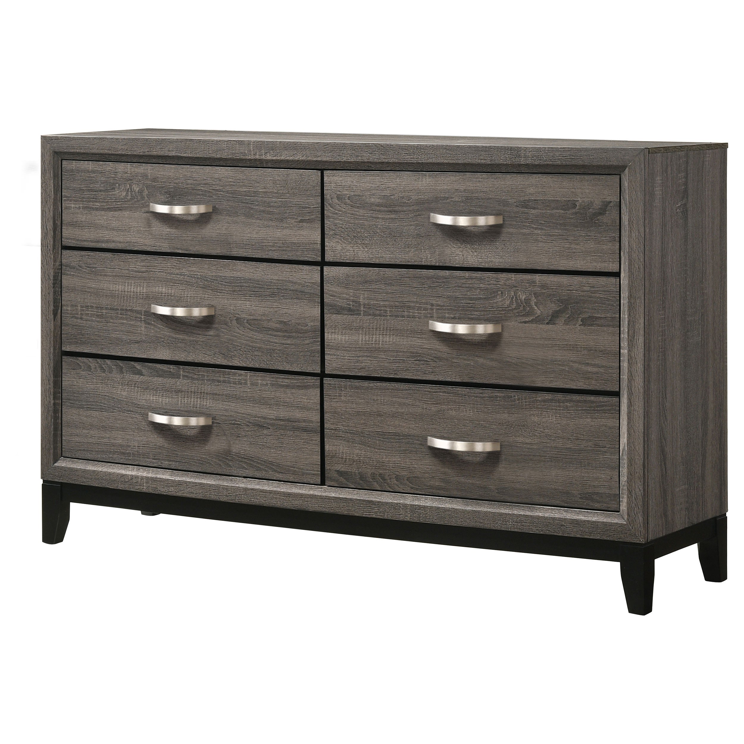 Watson 6-drawer Dresser Grey Oak — view 4