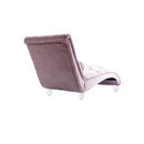 Velvet Chaise Lounge Indoor, Button Tufted Upholstered Chaise Lounge Chair With Pillow