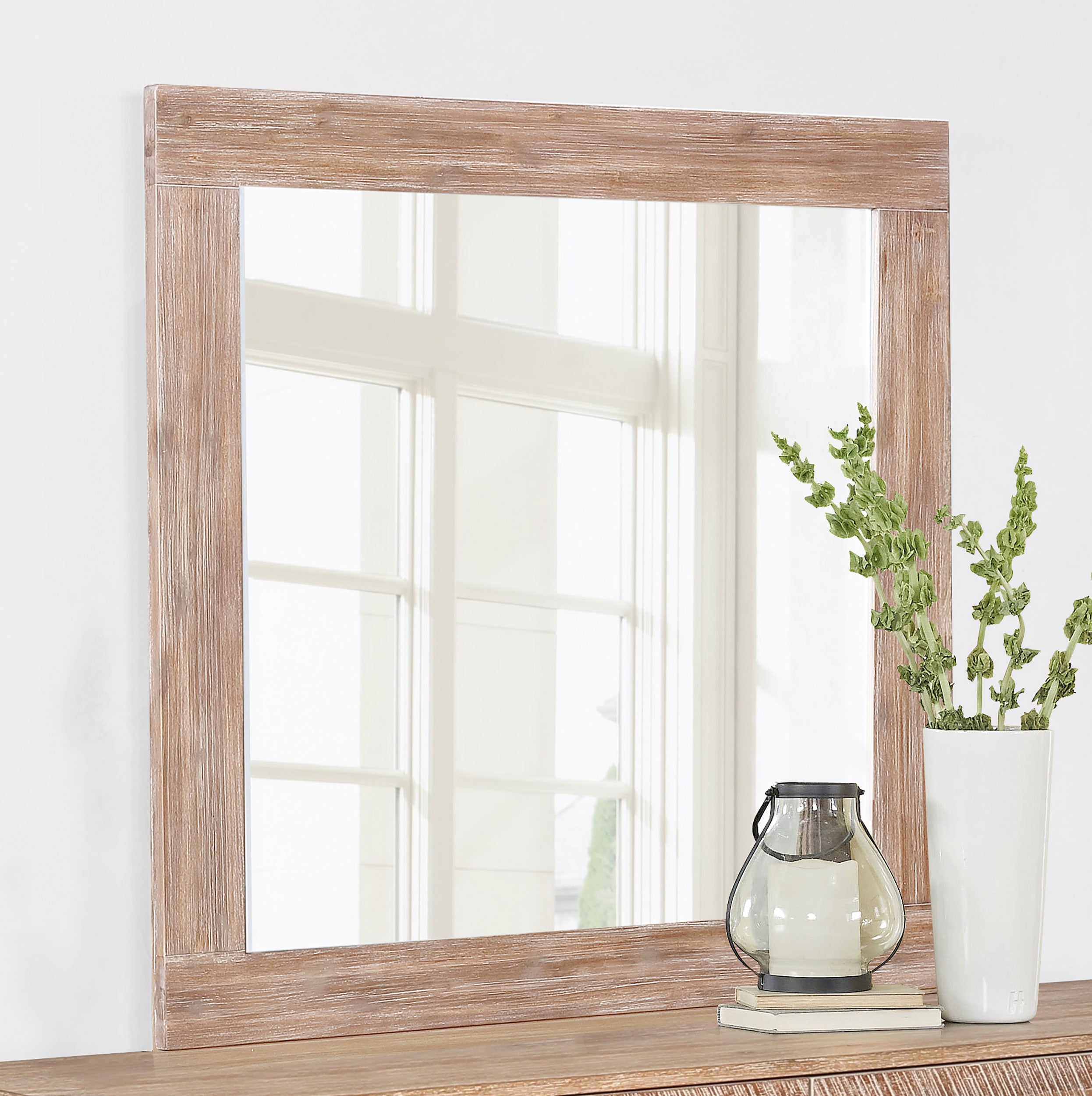 Marlow Dresser Mirror Rough Sawn Multi — view 1