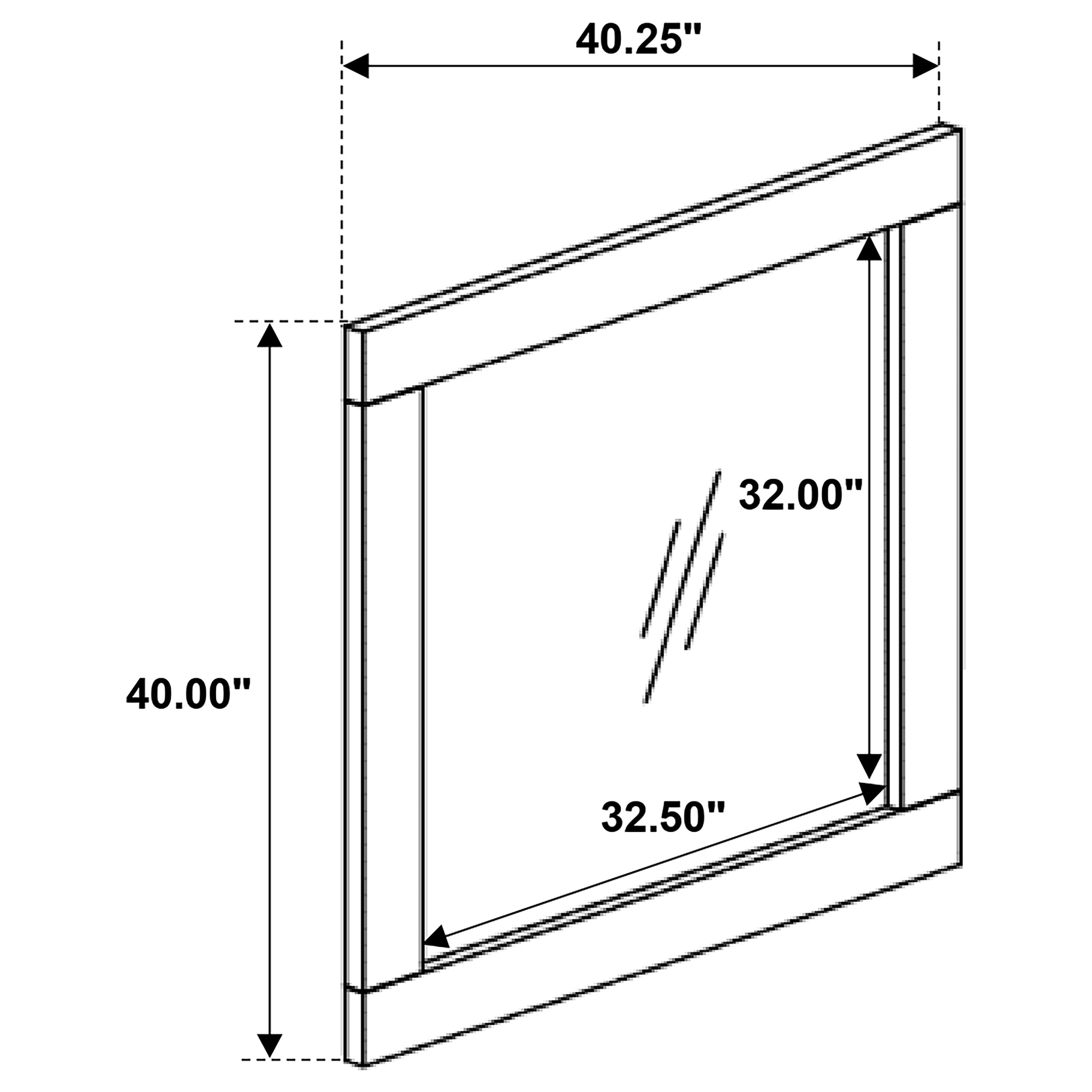 Marlow Dresser Mirror Rough Sawn Multi — view 4