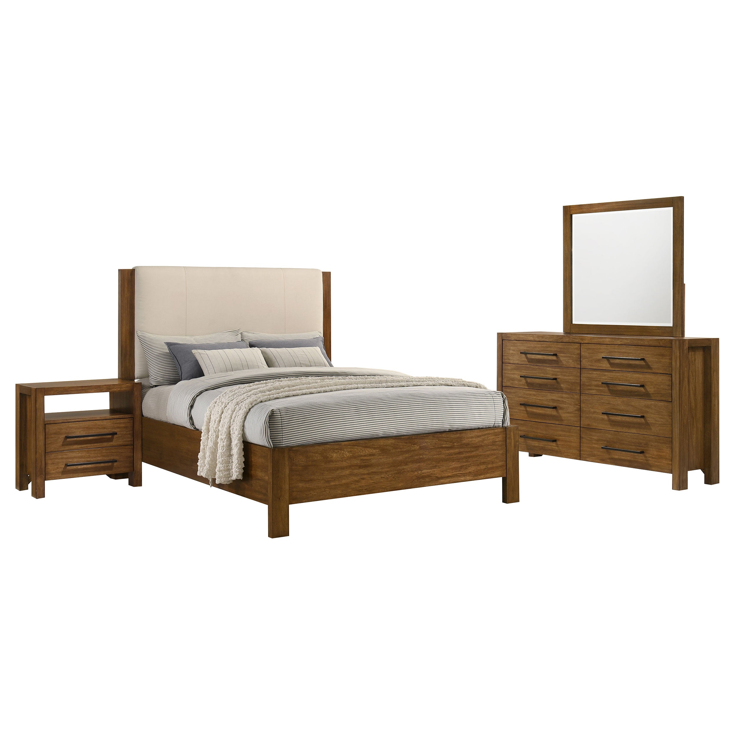 Adderley 4-piece Queen Bedroom Set Warm Brown — view 2