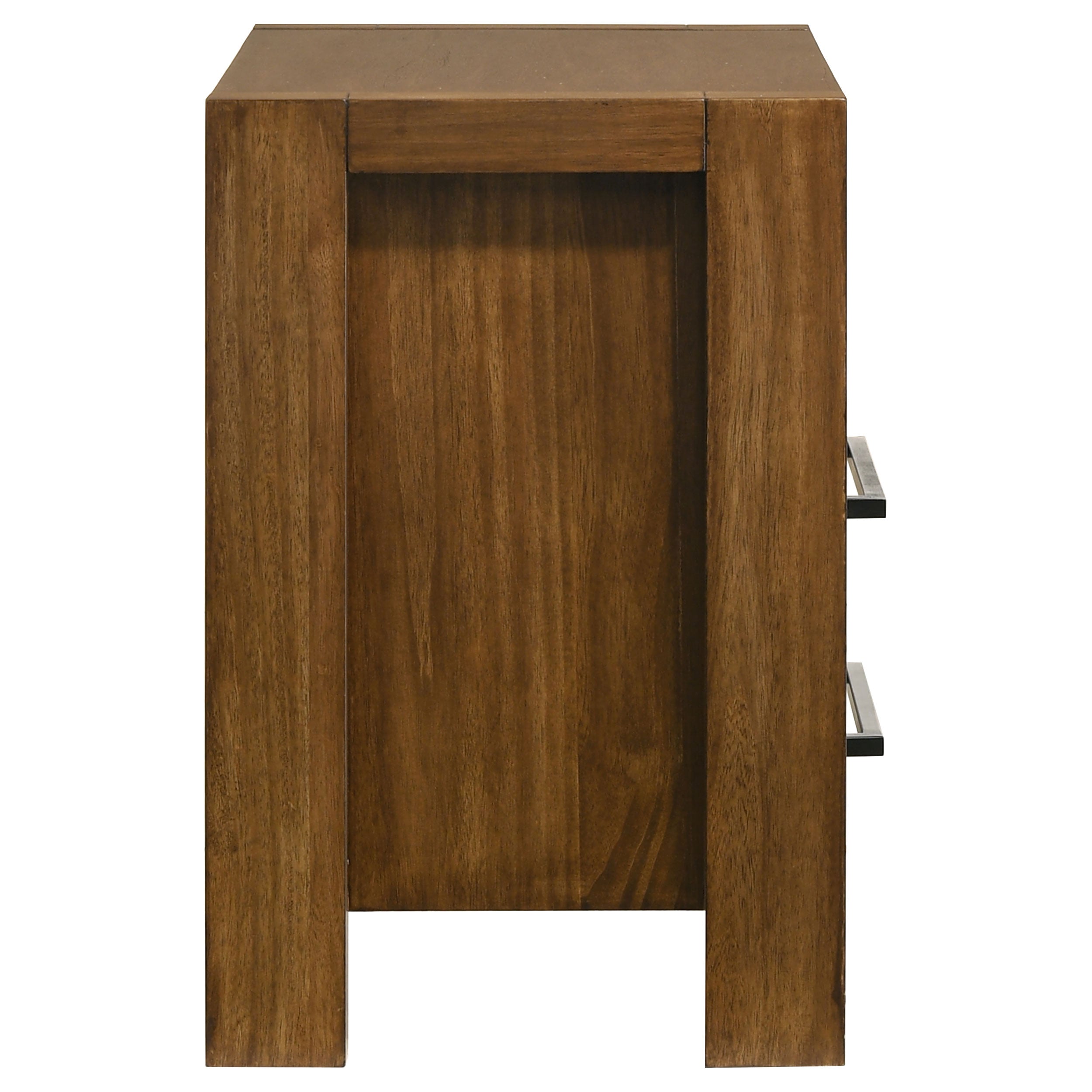 Adderley 2-drawer Nightstand Bedside Table Warm Brown — view 9