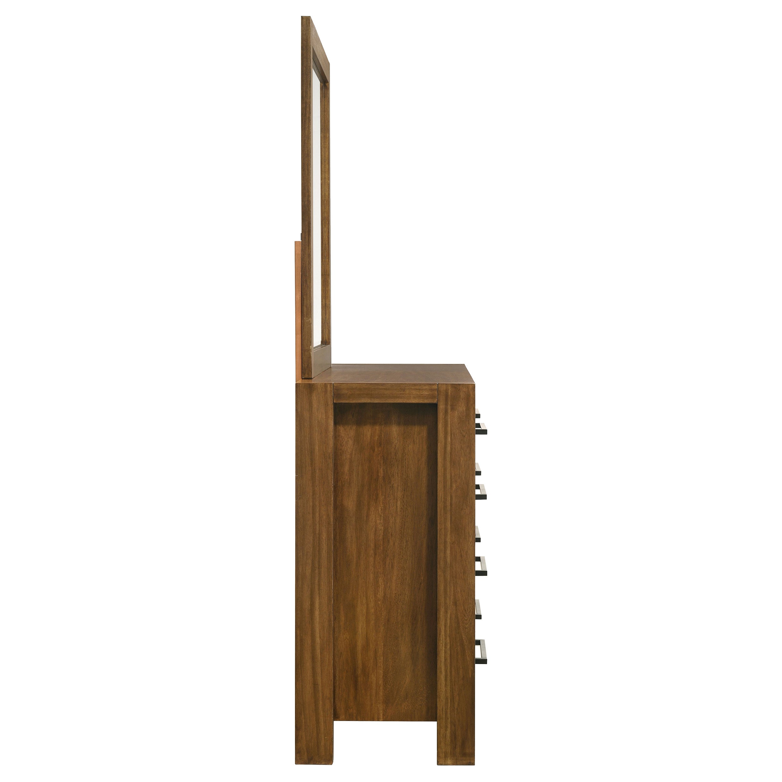 Adderley 8-drawer Bedroom Dresser and Mirror Warm Brown — view 9