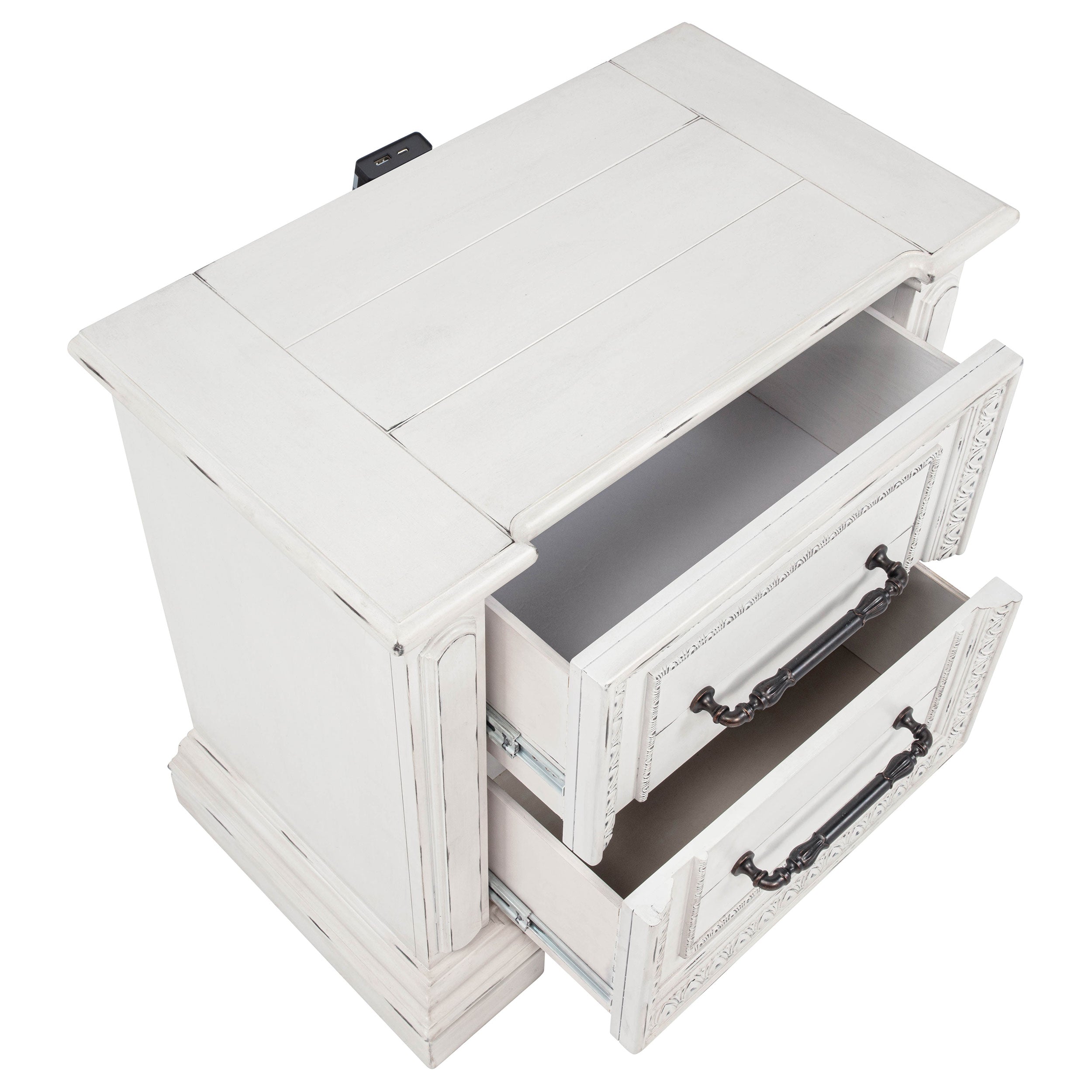 McKinney 4-piece California King Bedroom Set Vintage White — view 12