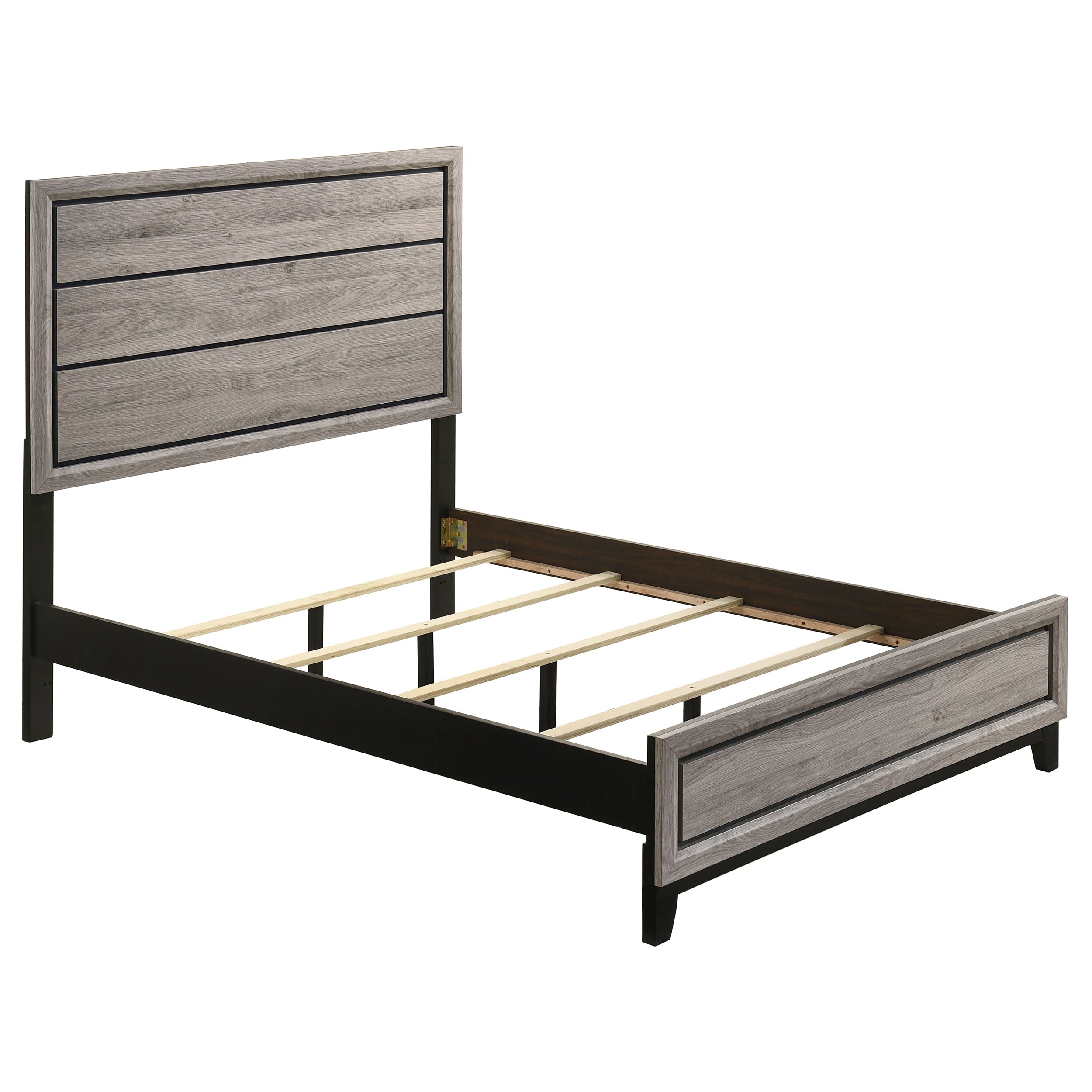 Watson Wood Full Panel Bed Light Taupe — view 1