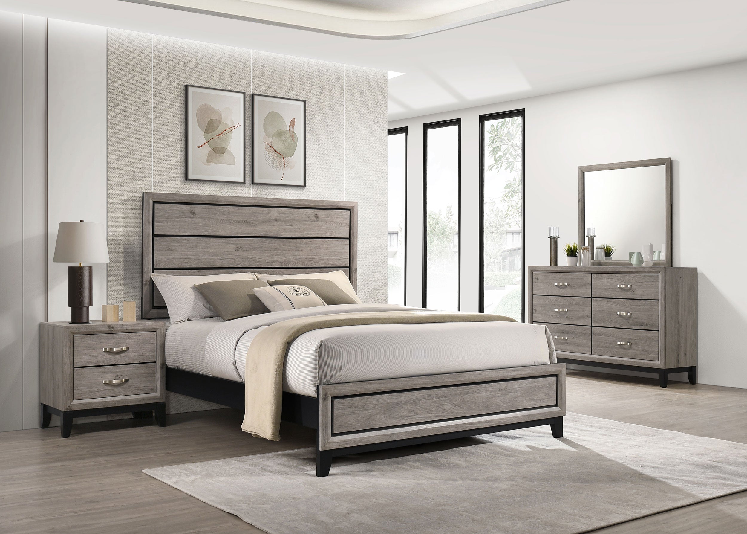 Watson Four-piece Queen Bedroom Set Light Taupe — view 1