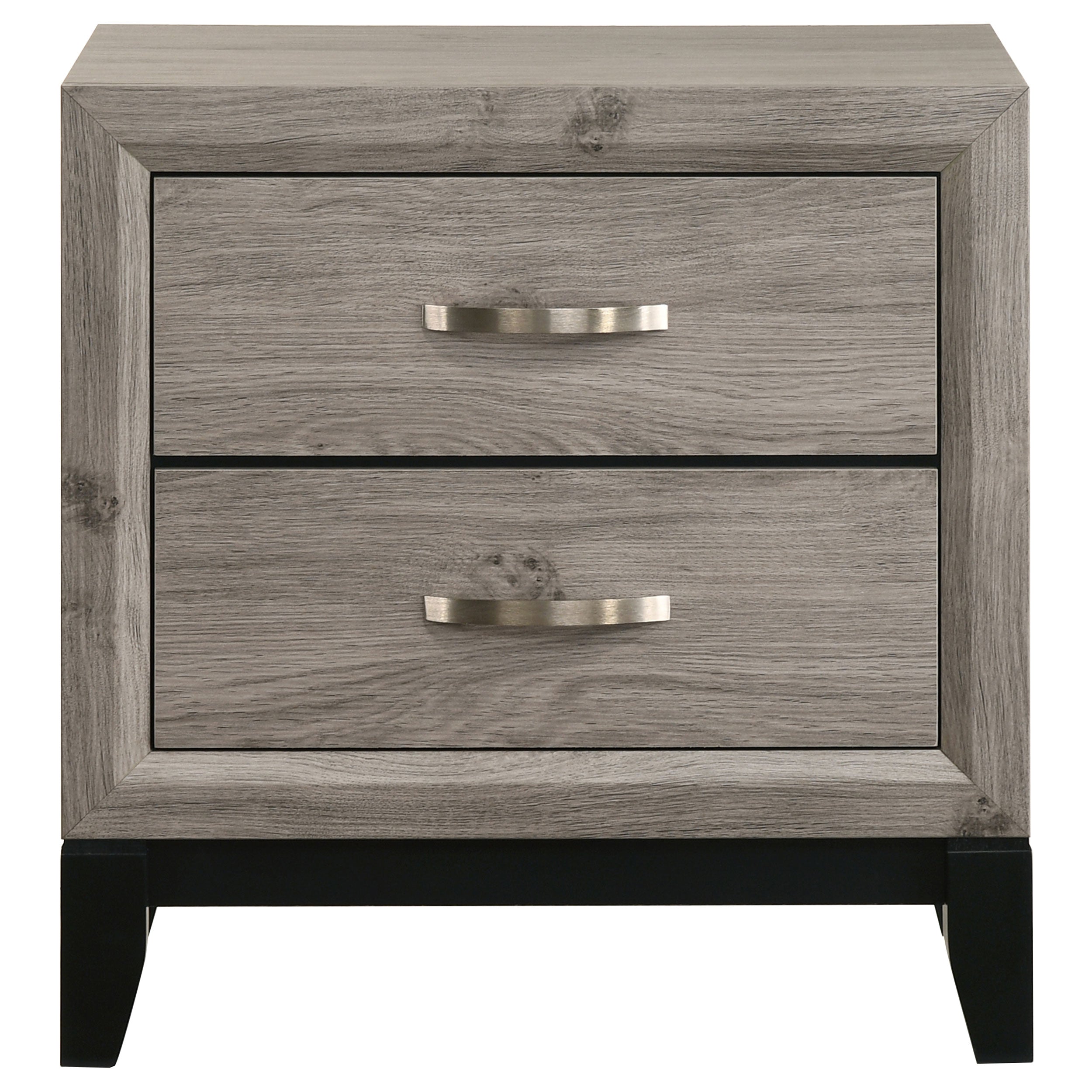 Watson 2-drawer Nightstand Bedside Table Light Taupe — view 3