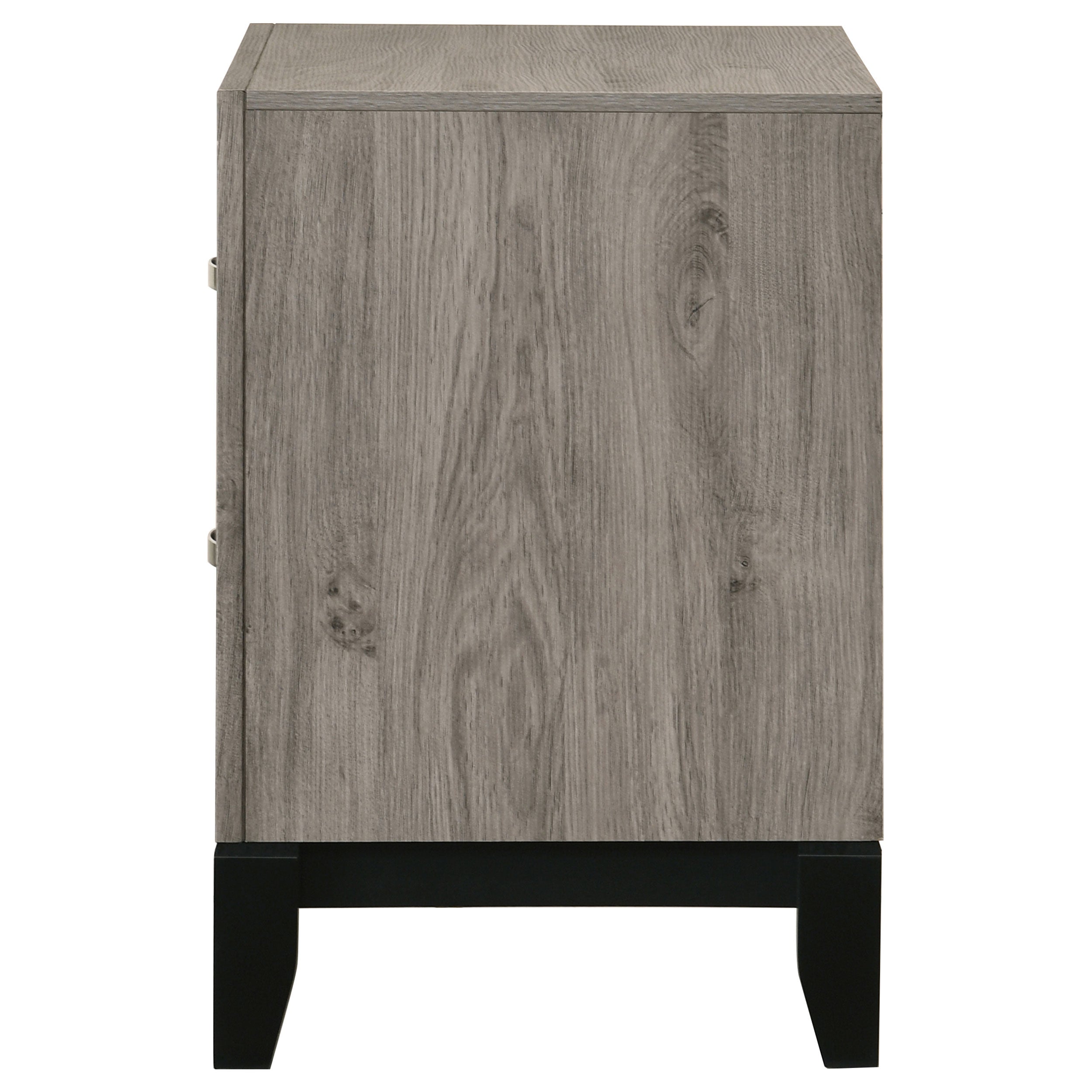 Watson 2-drawer Nightstand Bedside Table Light Taupe — view 5