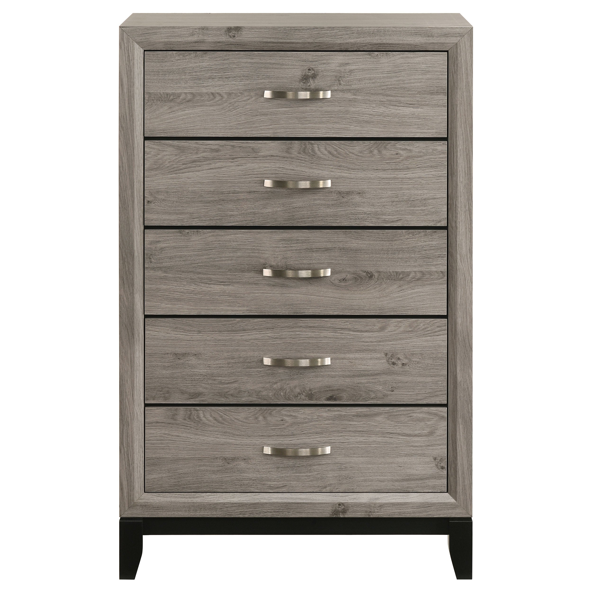 Watson 5-drawer Bedroom Chest of Drawers Light Taupe — view 3