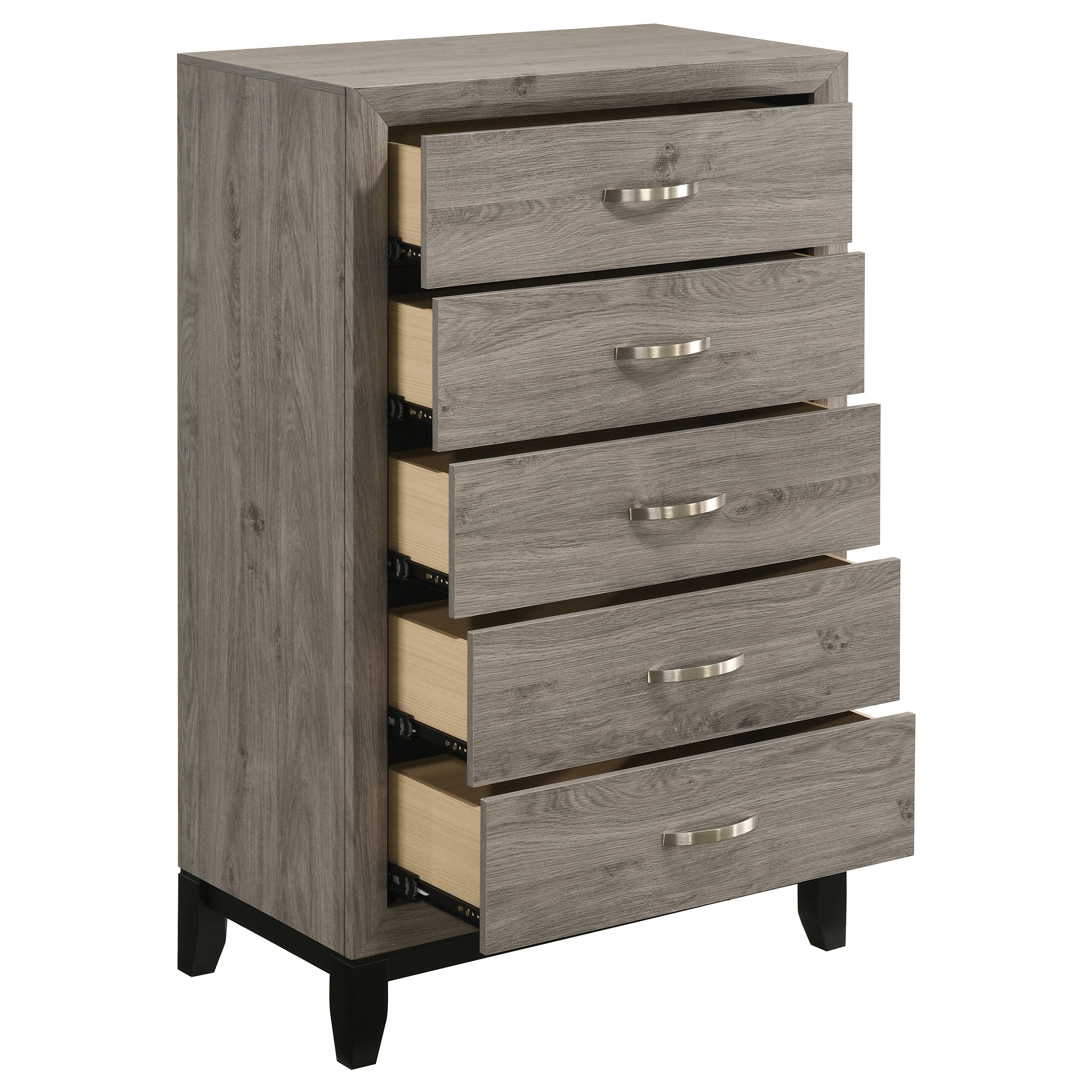 Watson 5-drawer Bedroom Chest of Drawers Light Taupe — view 10
