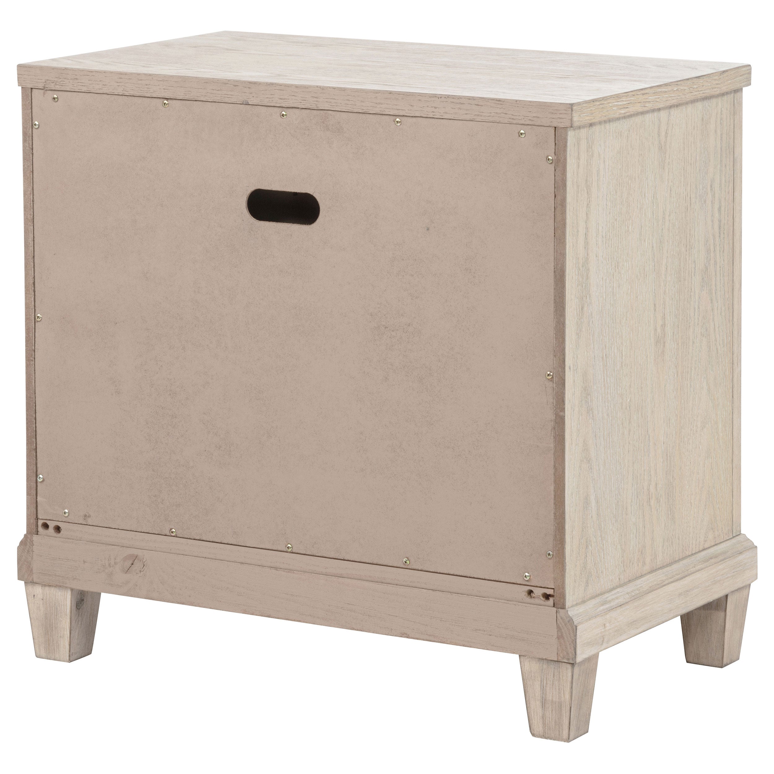 Pembroke 2-drawer Nightstand Bedside Table Washed Oak — view 8