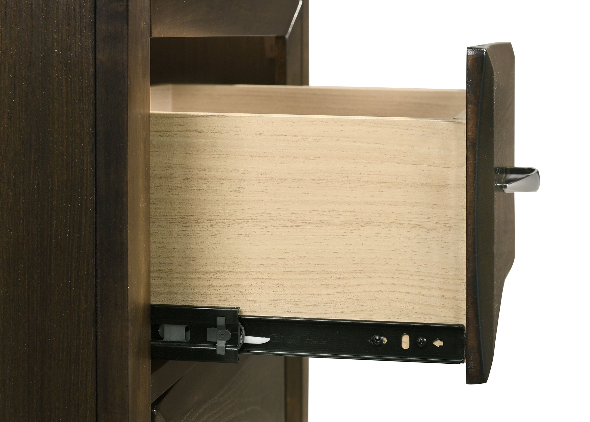 Atlas 2-drawer Bedroom Nightstand Bedside Table Dark Oak — view 10