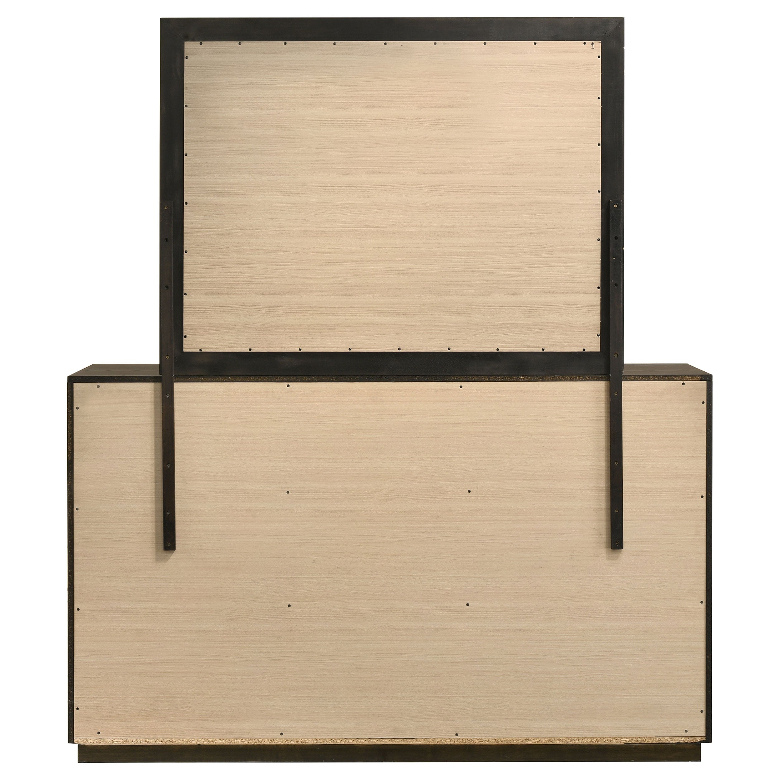 Atlas 7-drawer Bedroom Dresser and Mirror Set Dark Oak — view 7