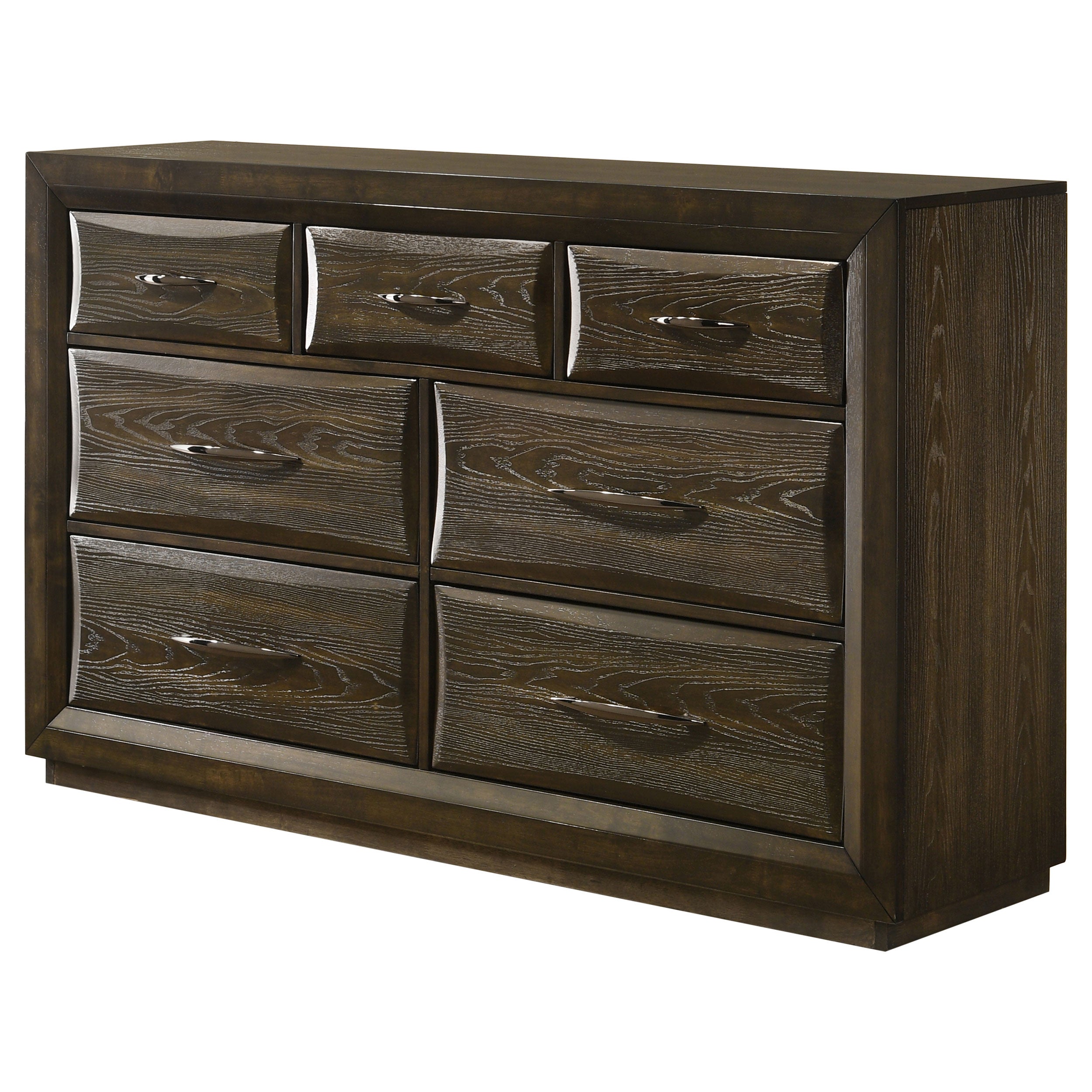 Atlas 7-drawer Bedroom Dresser Cabinet Dark Oak — view 4