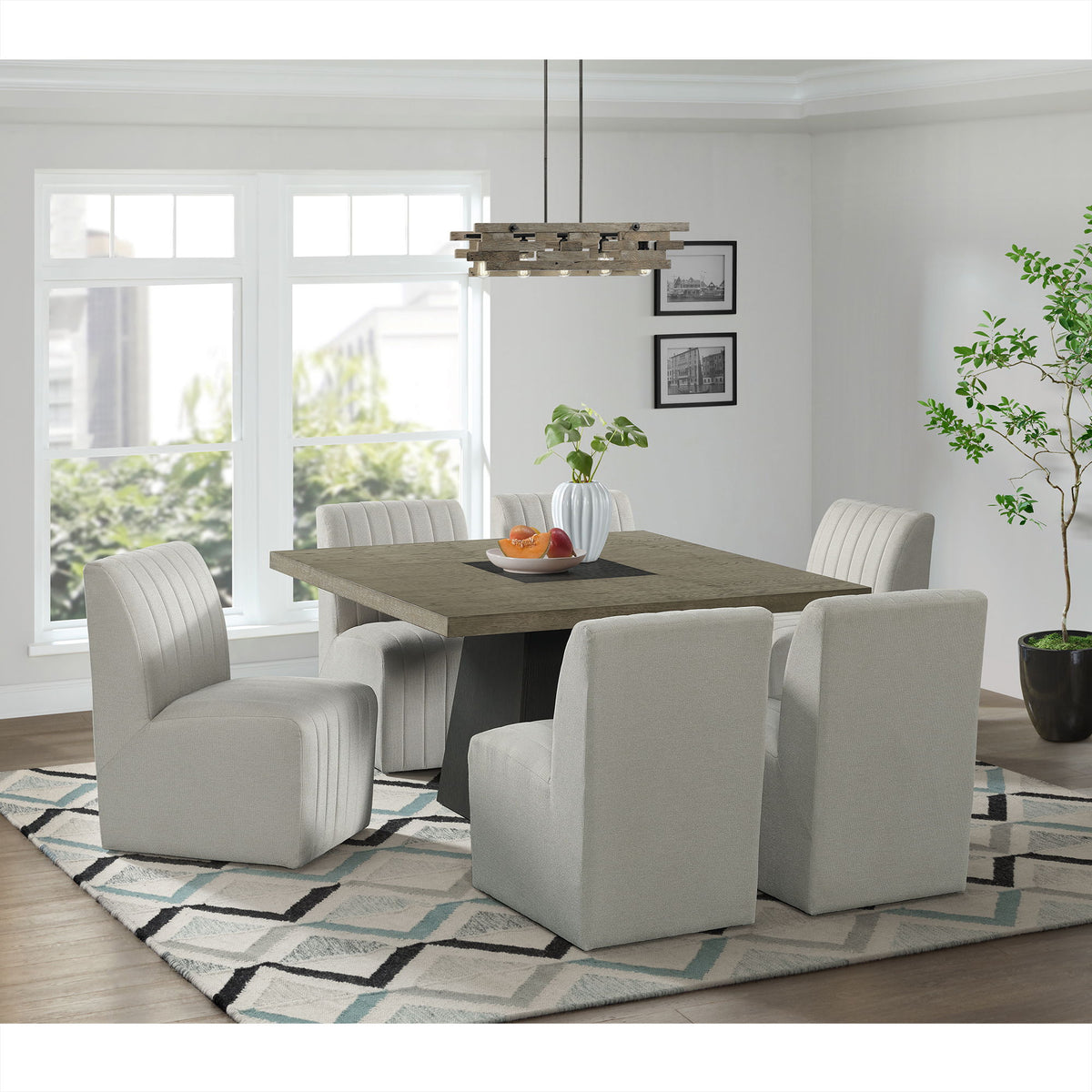Jemma Dining Side Chair (Set of 2) in Beige by Elements International, view 3