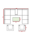 Outdoor Wicker Sectional With Weather Resistant Cushions And Table