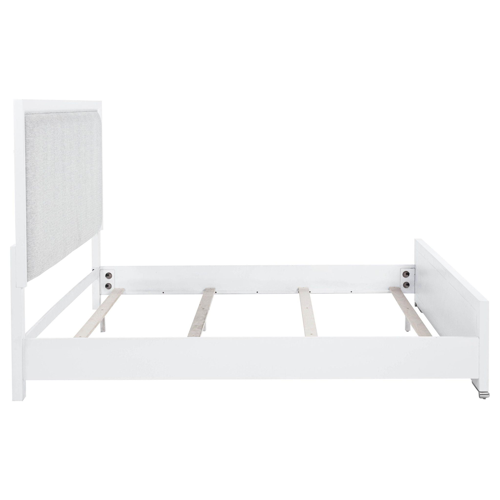 Gracemont 57-inch Eastern King Panel Bed Grey and White