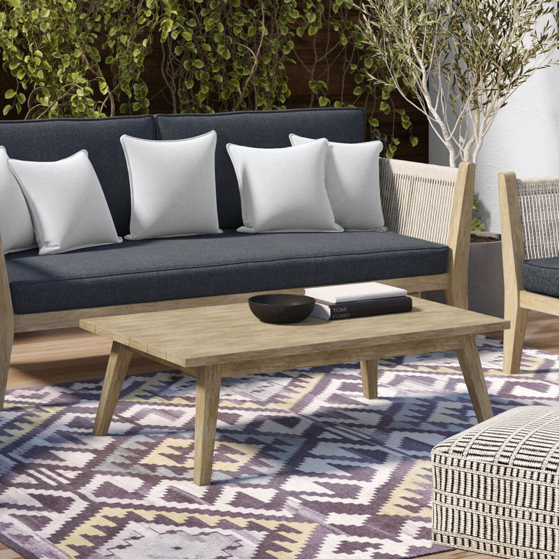 Cayman - Outdoor Coffee Table - Brushed Natural Acacia