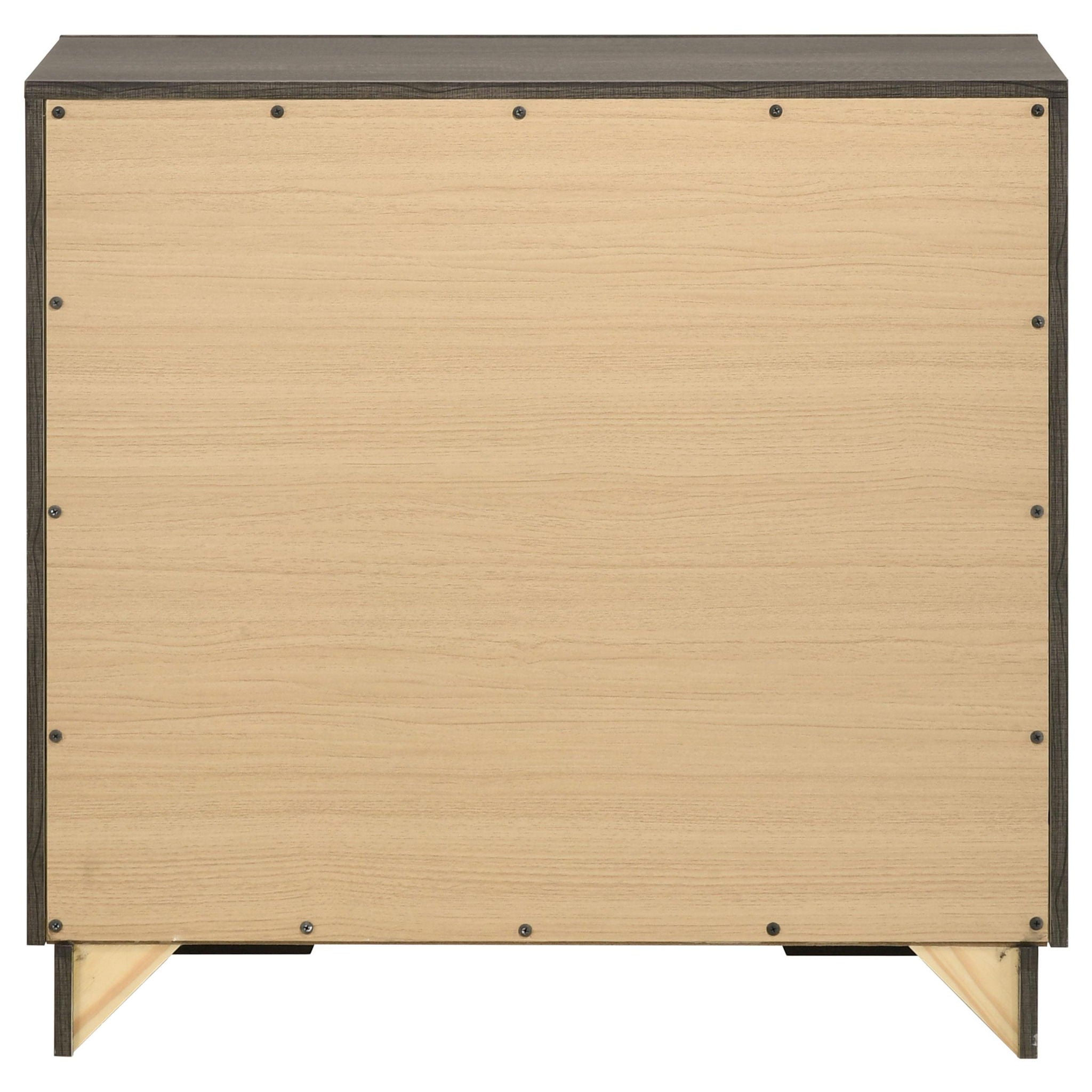 Janine 2-drawer Nightstand Bedside Table Grey